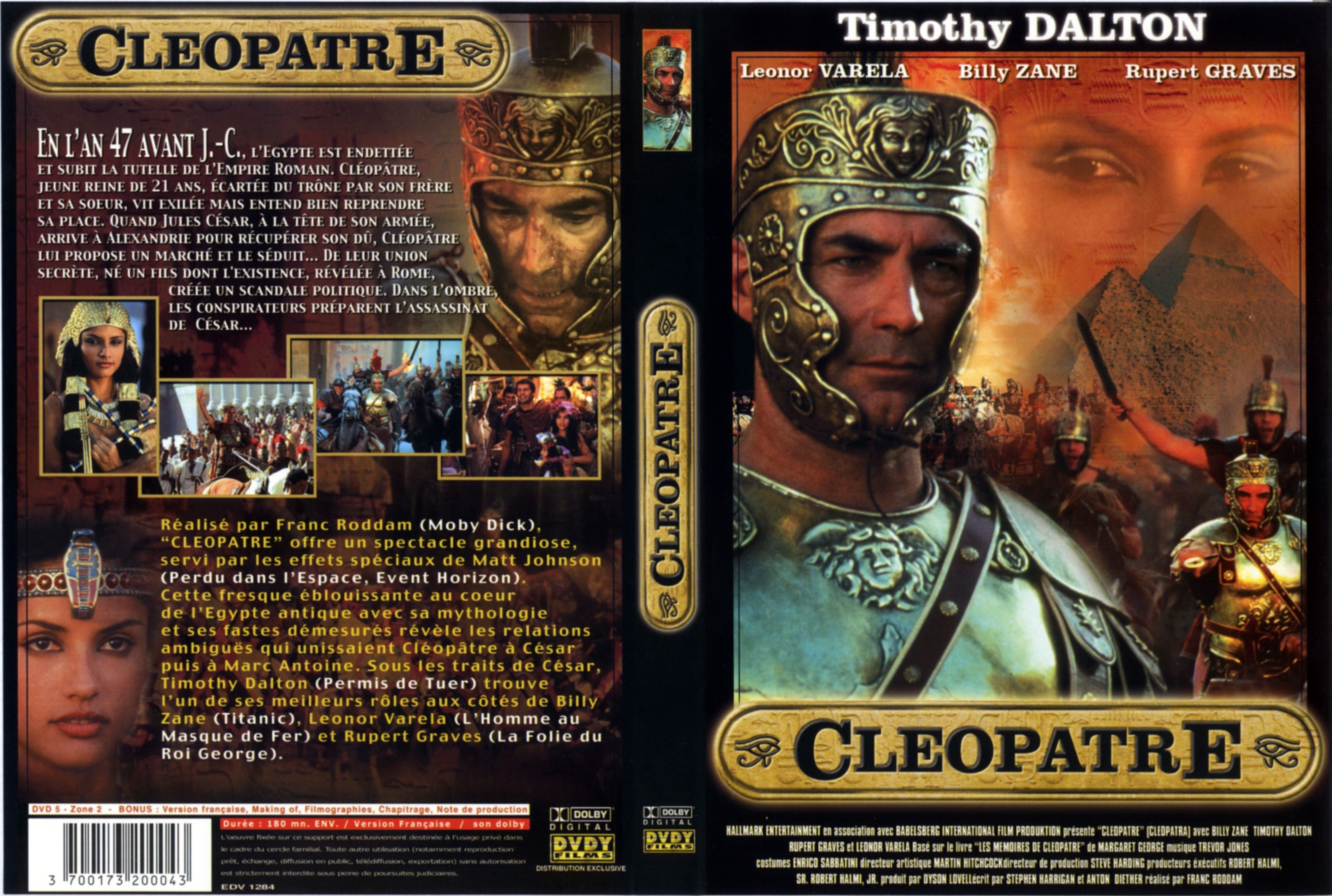 Jaquette DVD Cleopatre (1999)