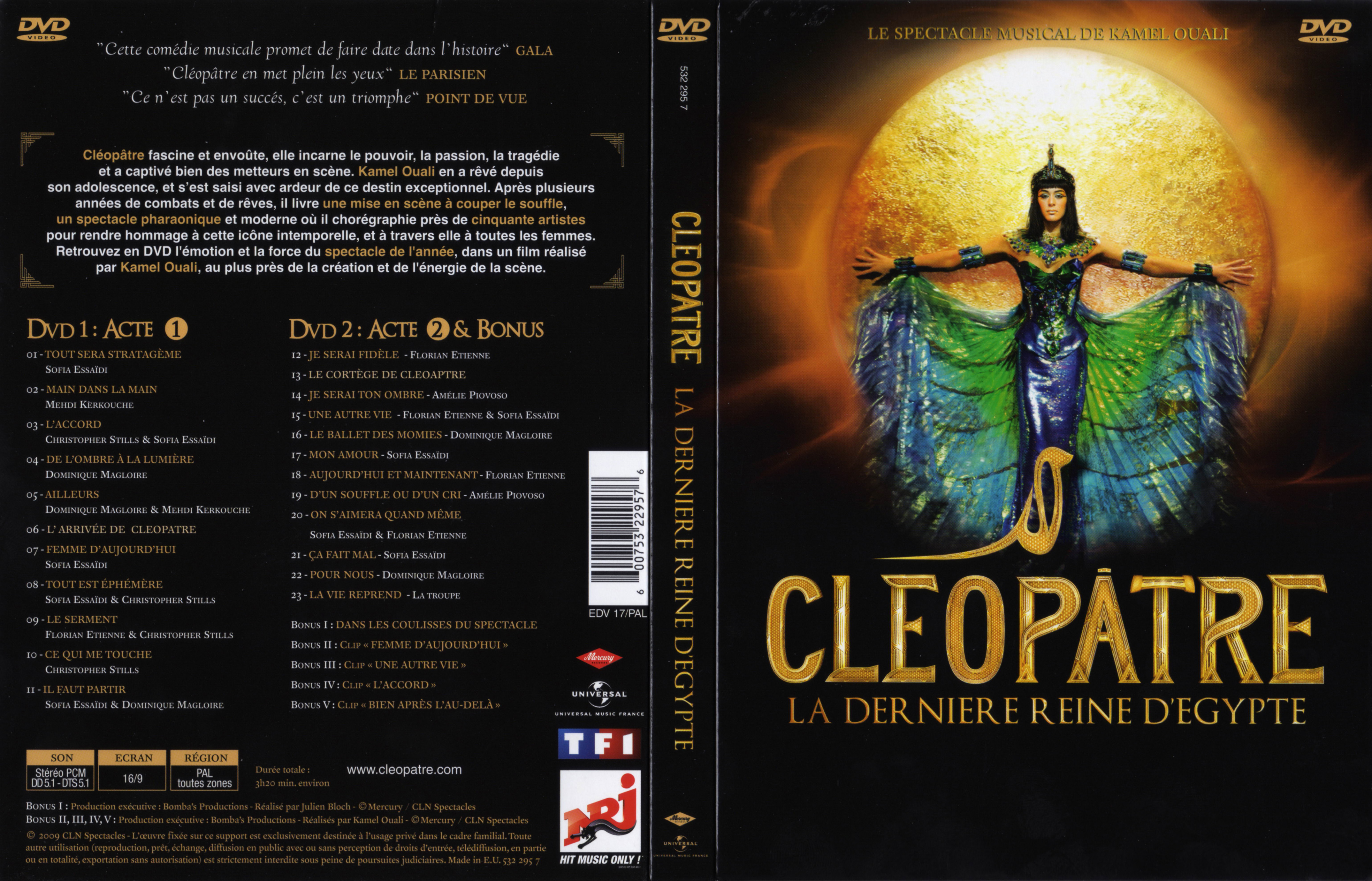 Jaquette DVD Cleopatre - Comdie musicale