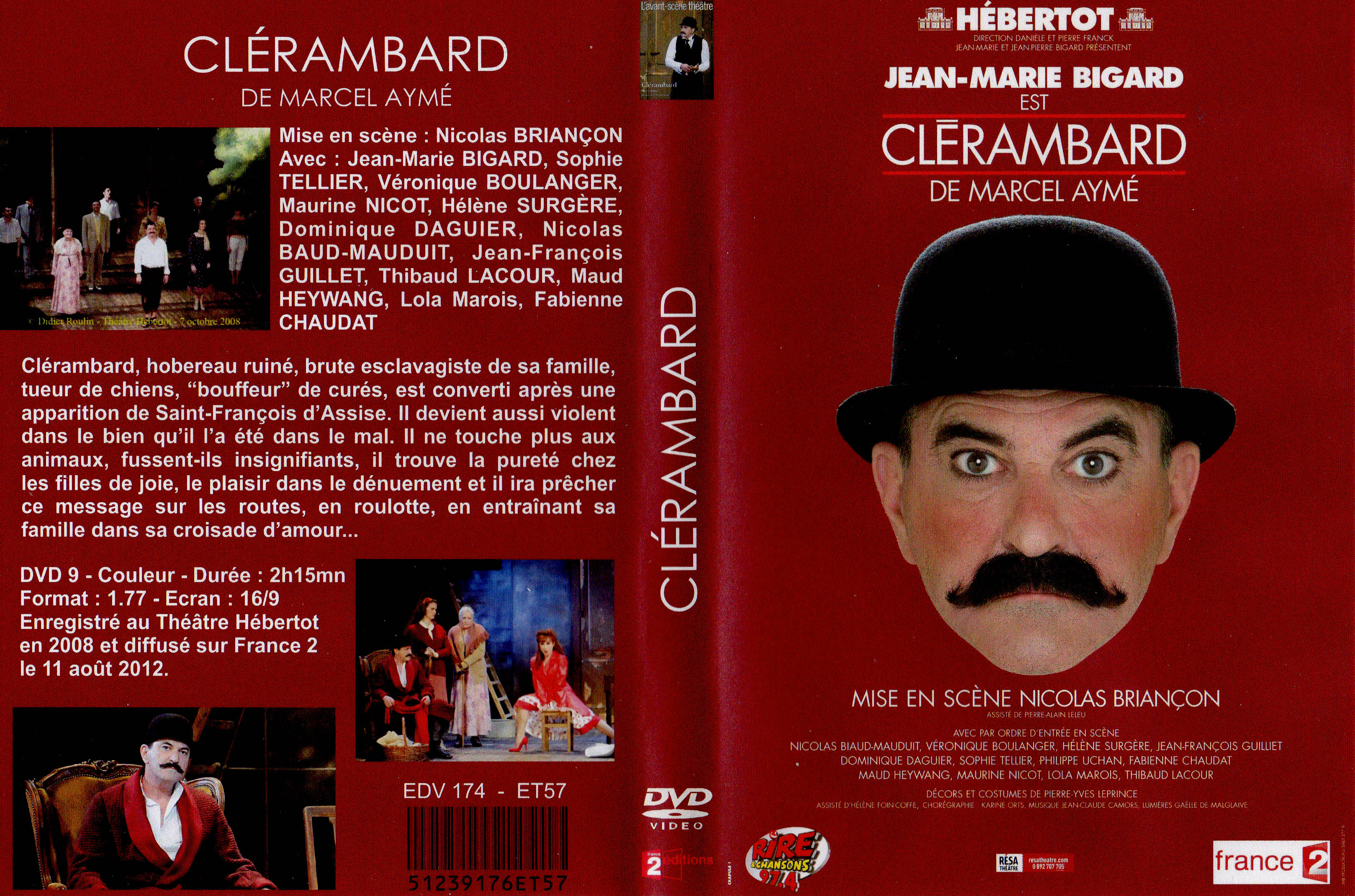 Jaquette DVD Clrambard - Thtre custom