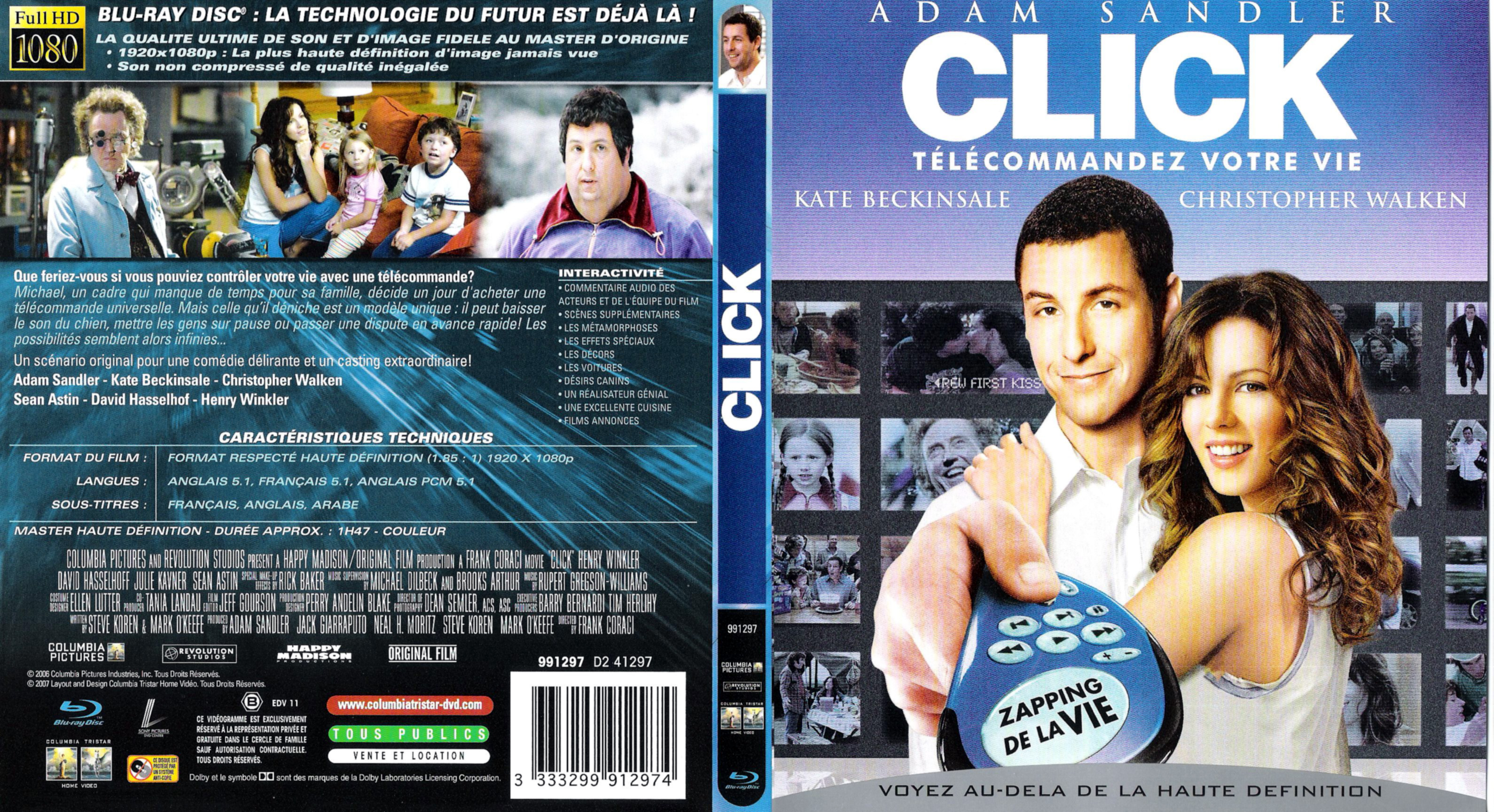 Jaquette DVD Click telecommandez votre vie (BLU-RAY) v2