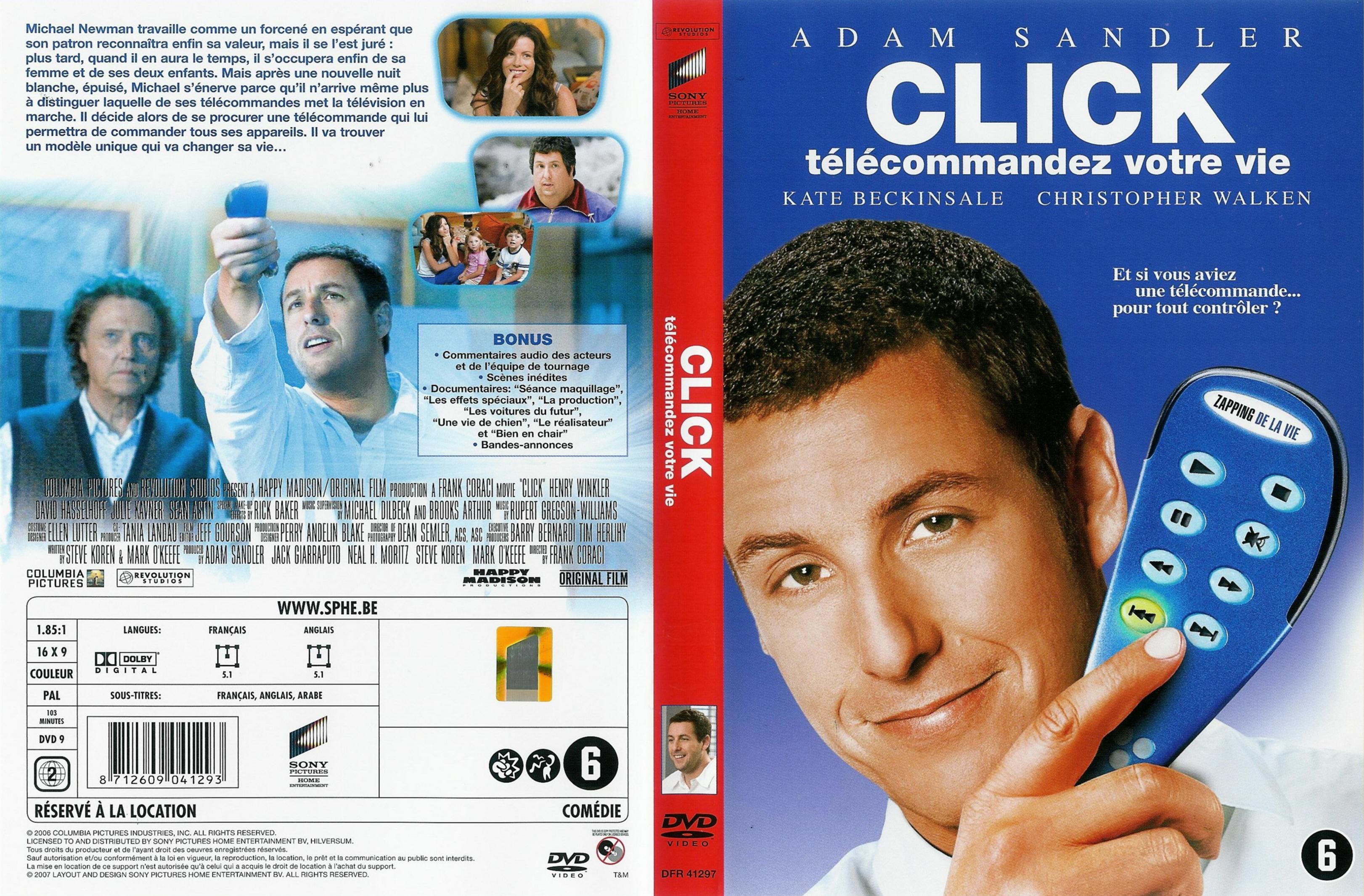 Jaquette DVD Click tlcommandez votre vie v2