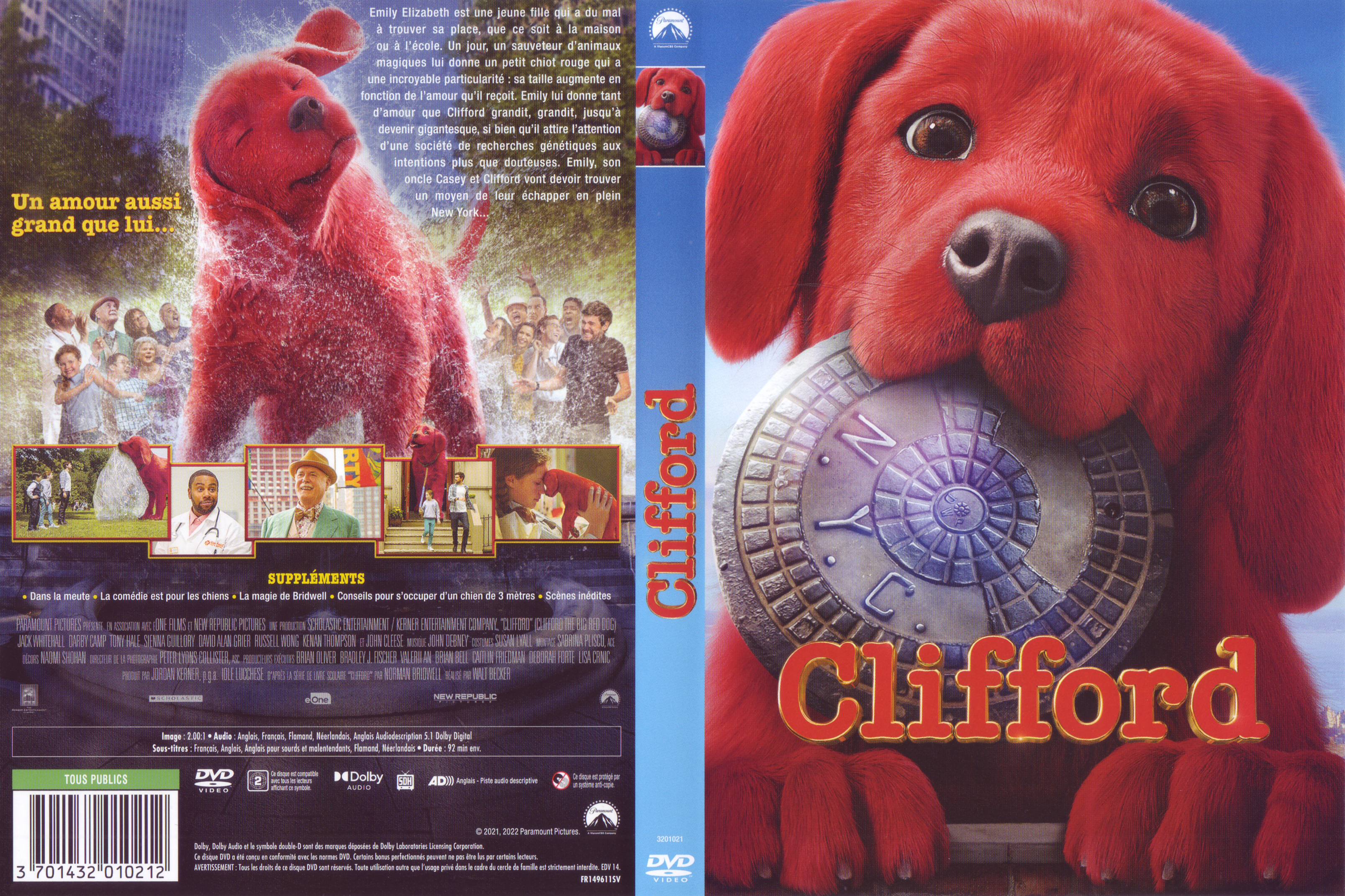 Jaquette DVD Clifford (2021)