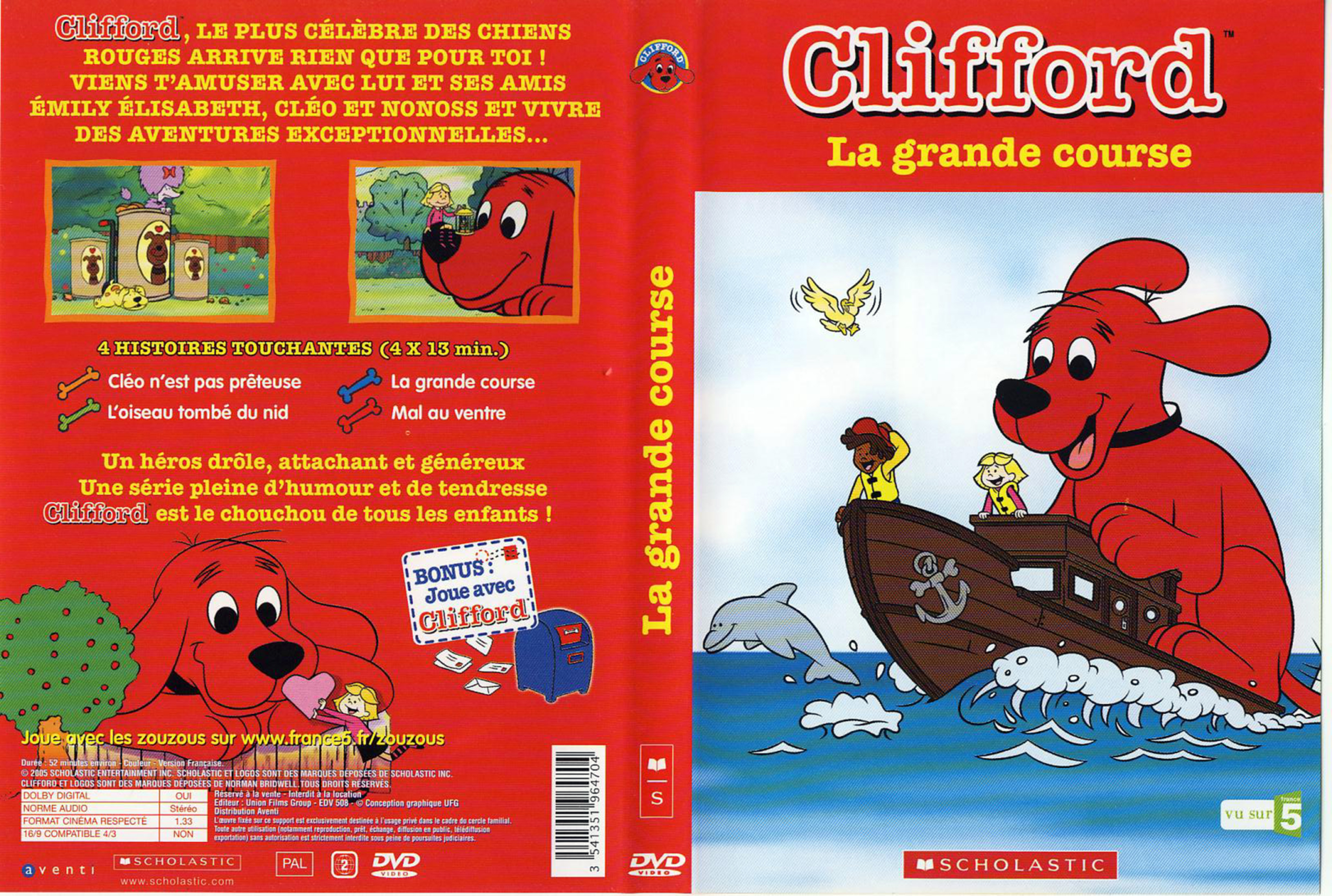 Jaquette DVD Clifford - La grande course