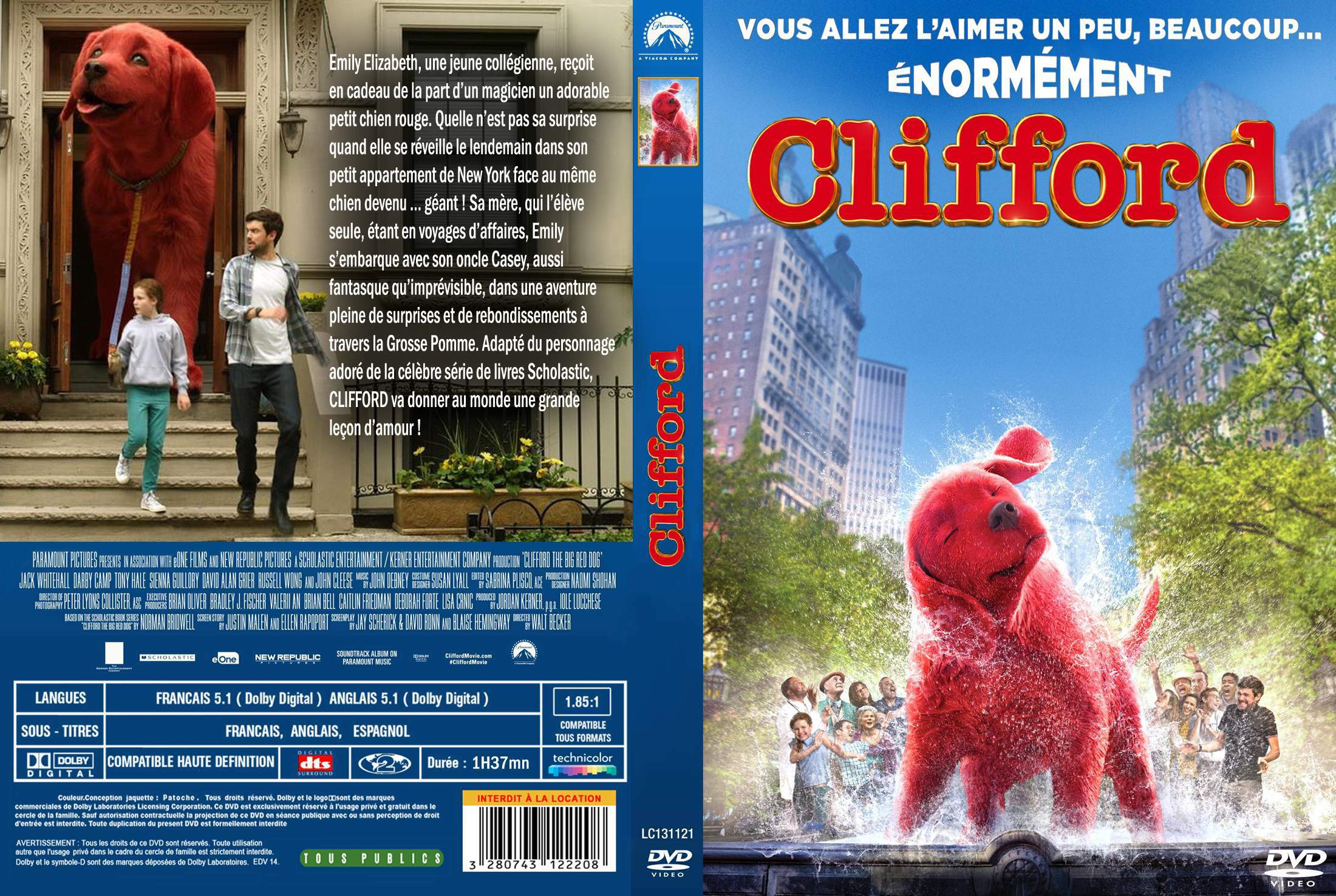 Jaquette DVD Clifford custom