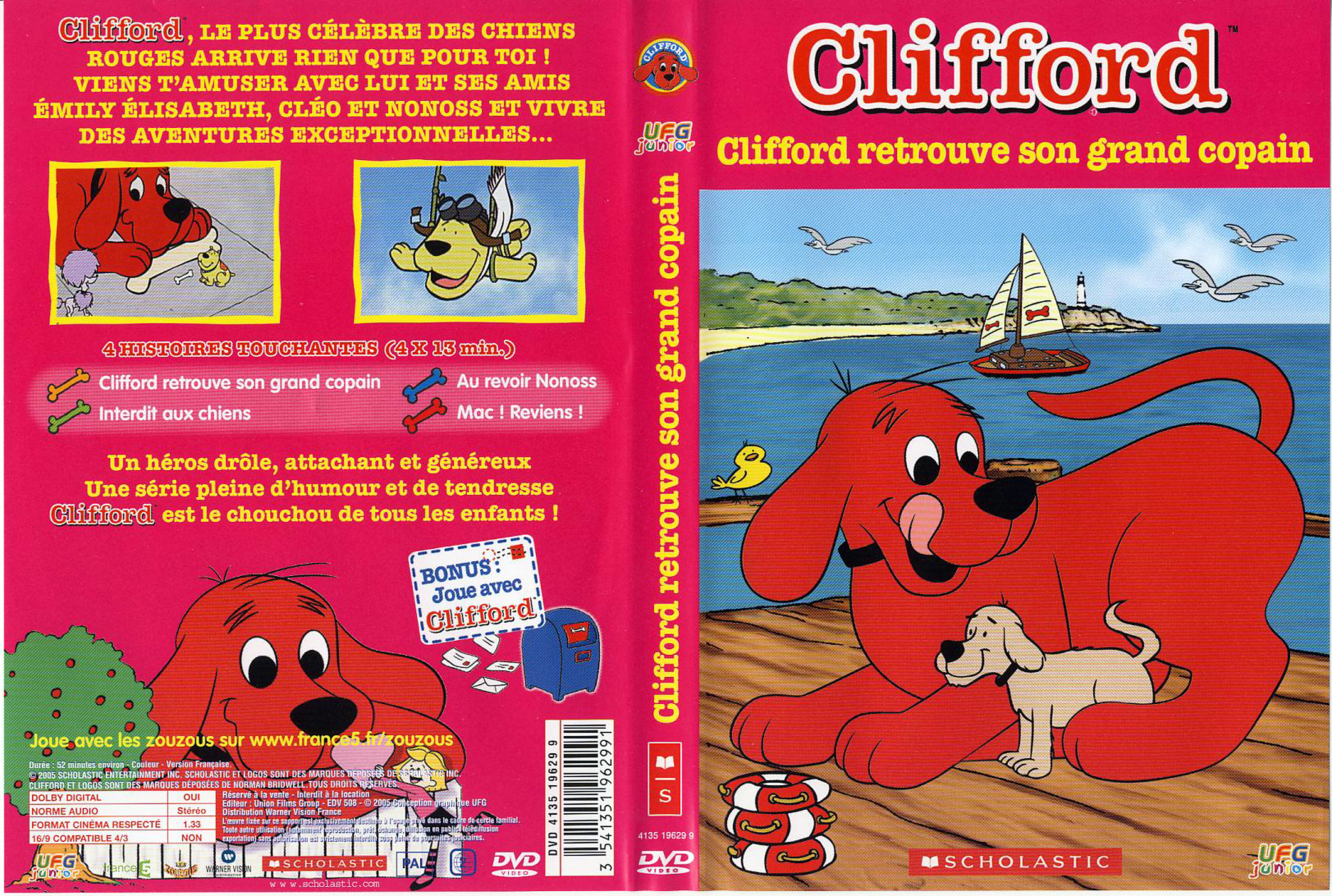 Jaquette DVD Clifford retrouve son grand copain