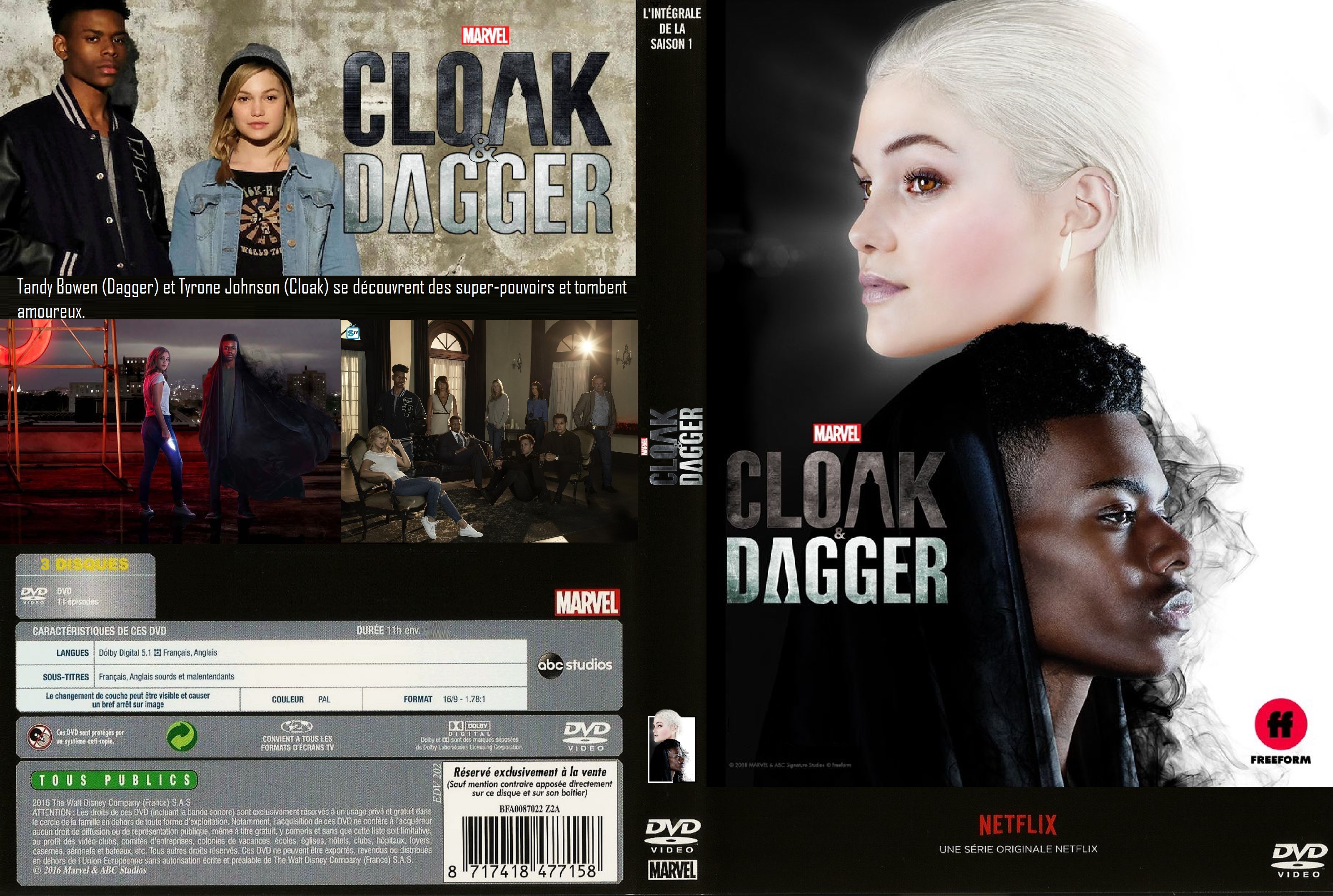 Jaquette DVD Cloak & Dagger saison 1 custom