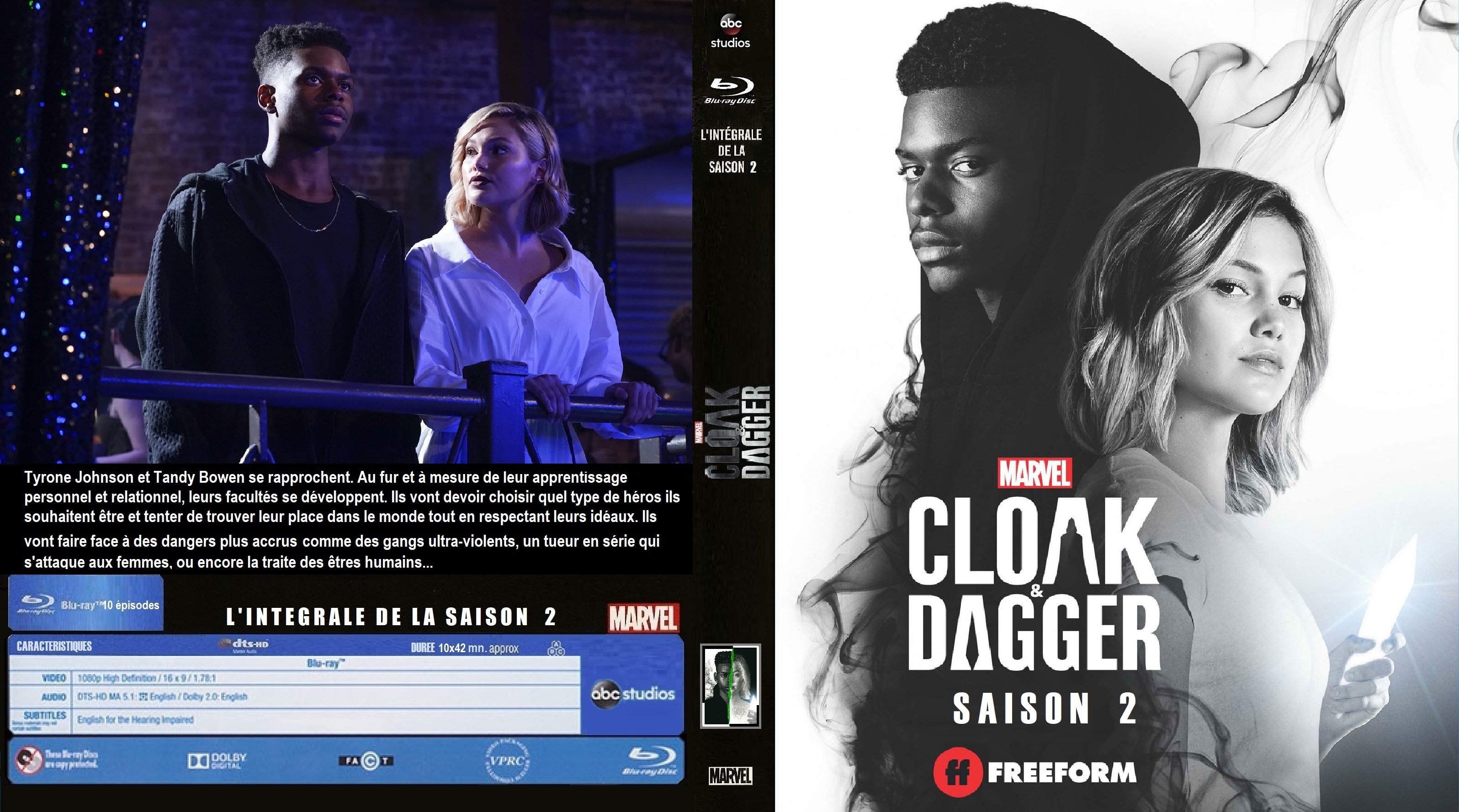 Jaquette DVD Cloak & Dagger saison 2 custom (BLU-RAY)