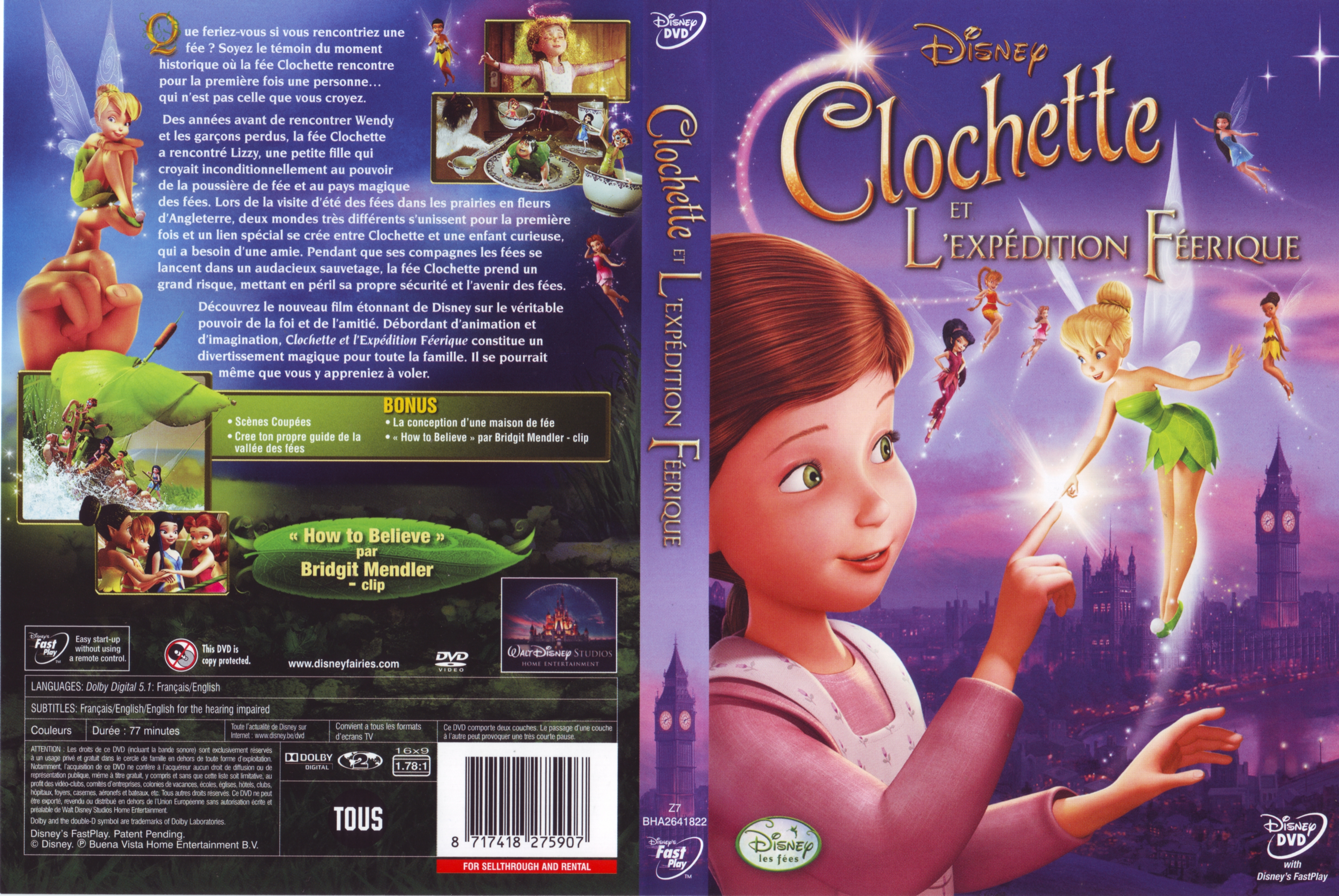 Jaquette DVD Clochette et l