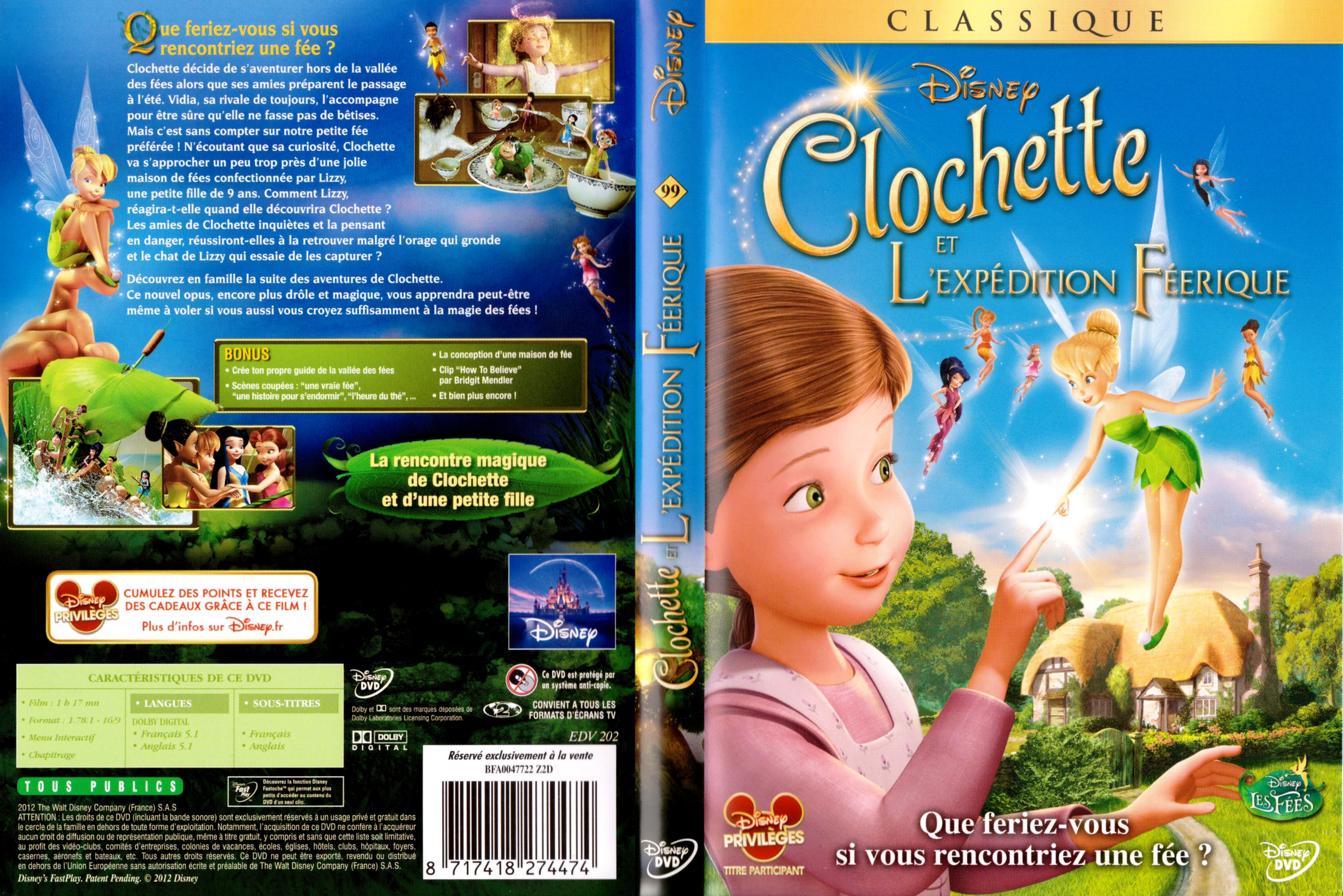 Jaquette DVD Clochette et l