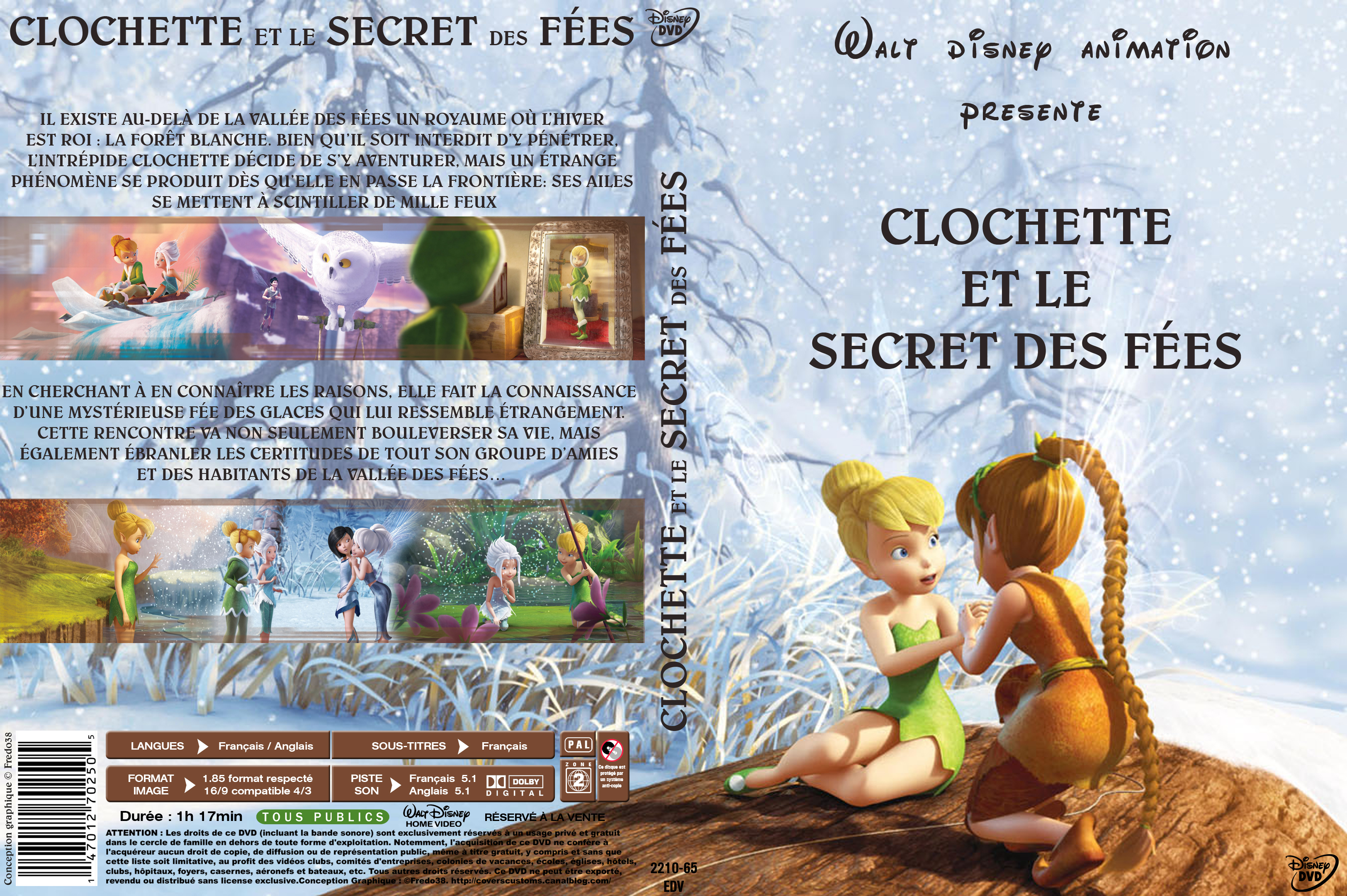 Jaquette DVD Clochette et le secret des fes custom