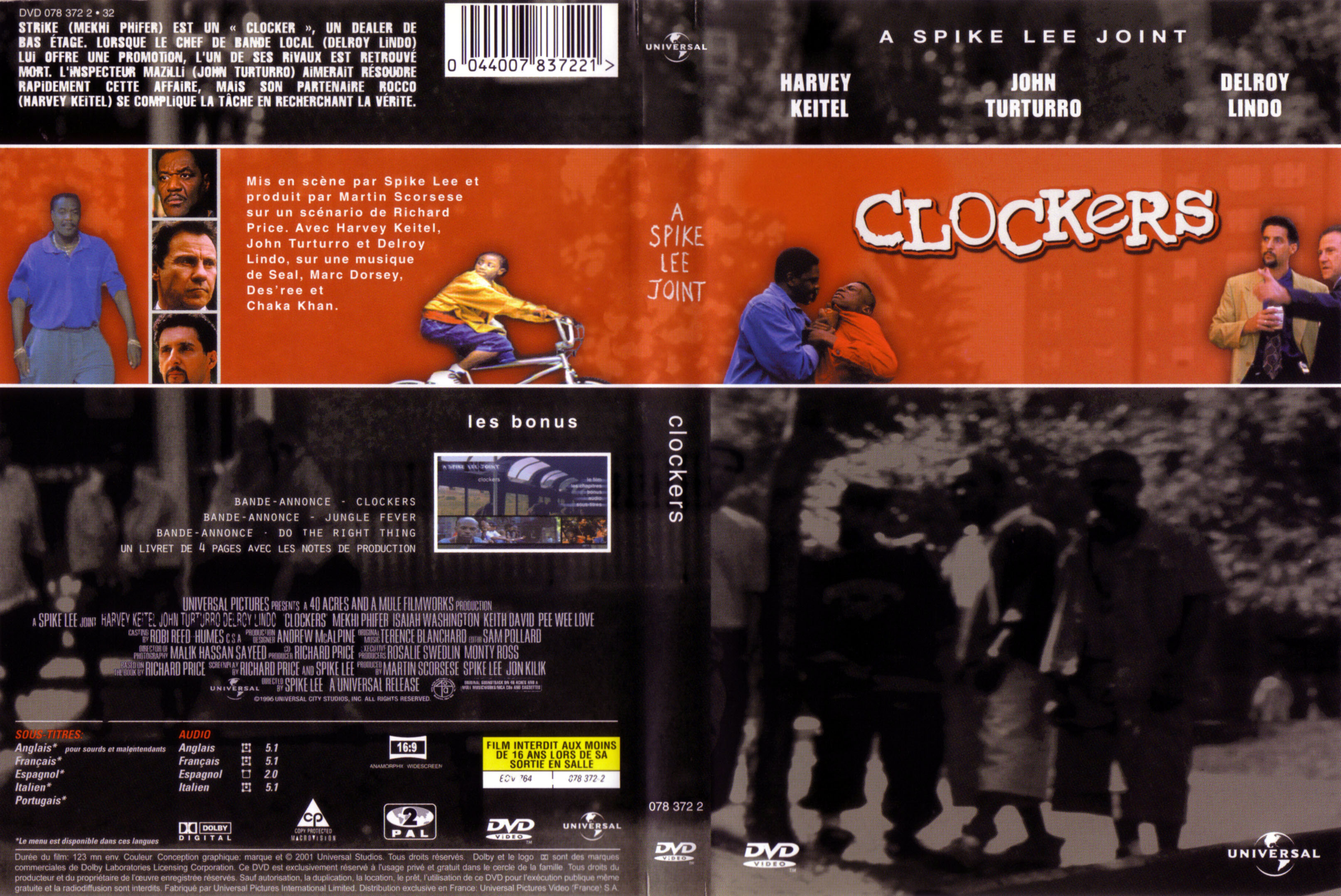 Jaquette DVD Clockers