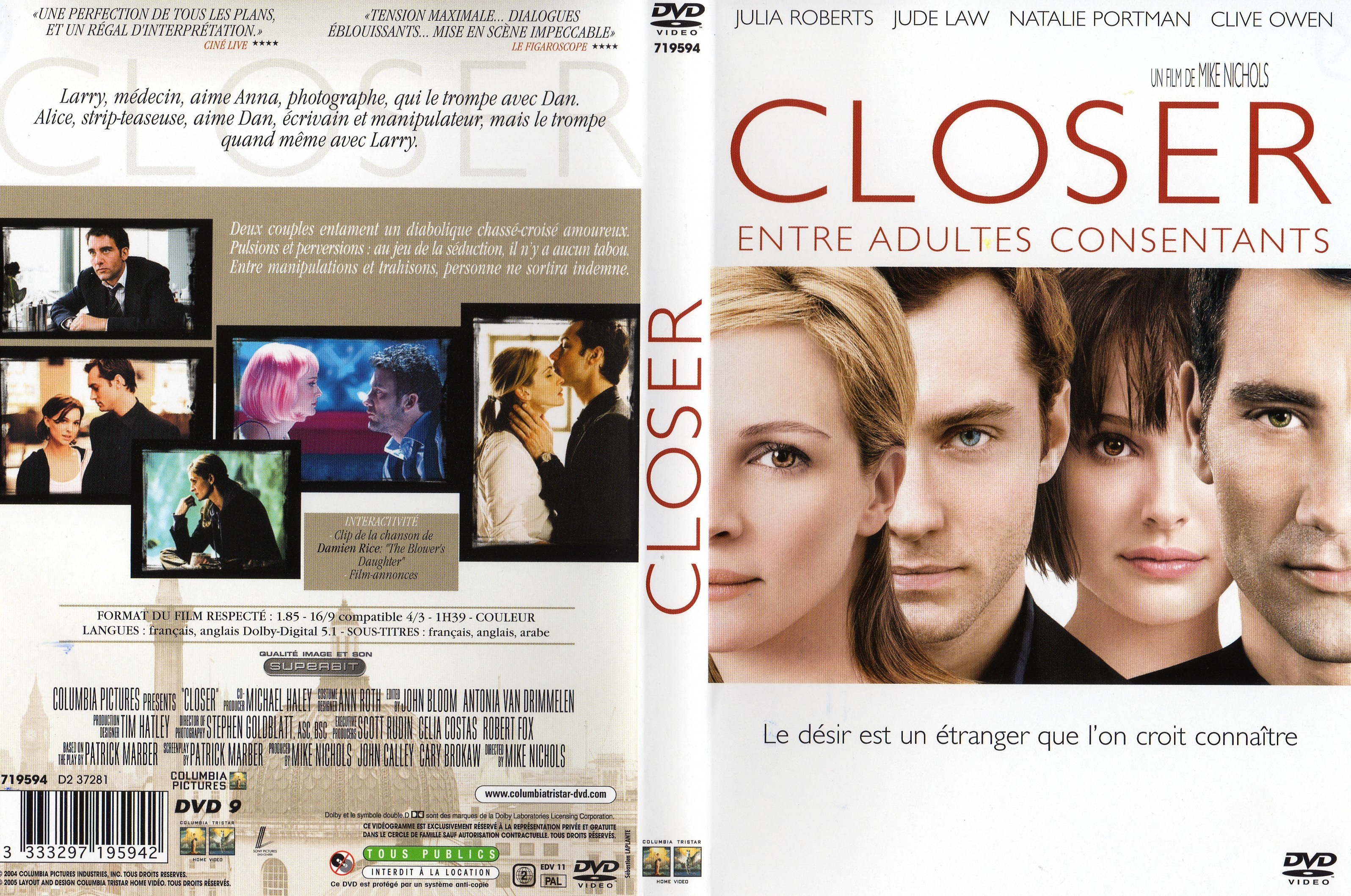 Jaquette DVD Closer