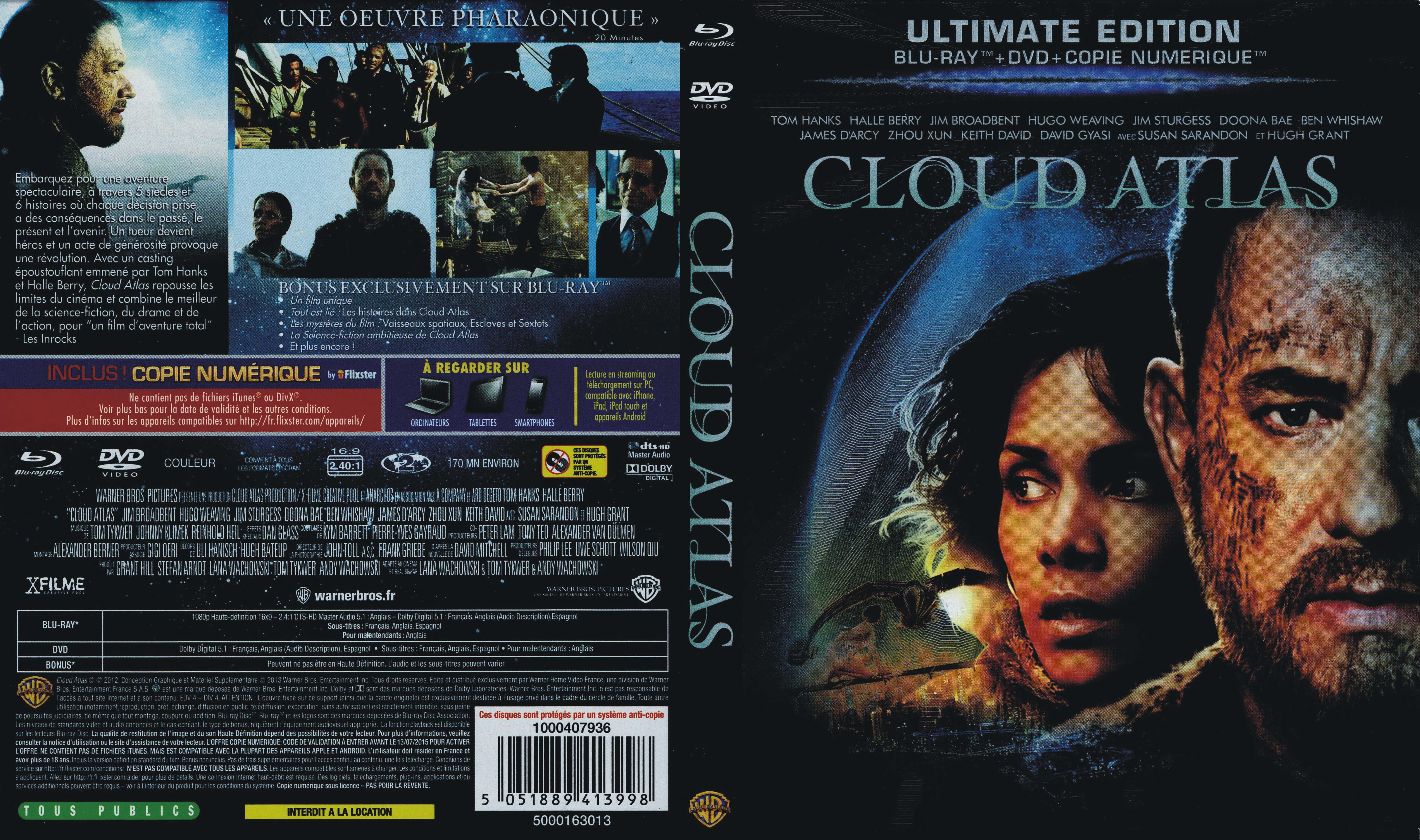 Jaquette DVD Cloud Atlas (BLU-RAY) v2