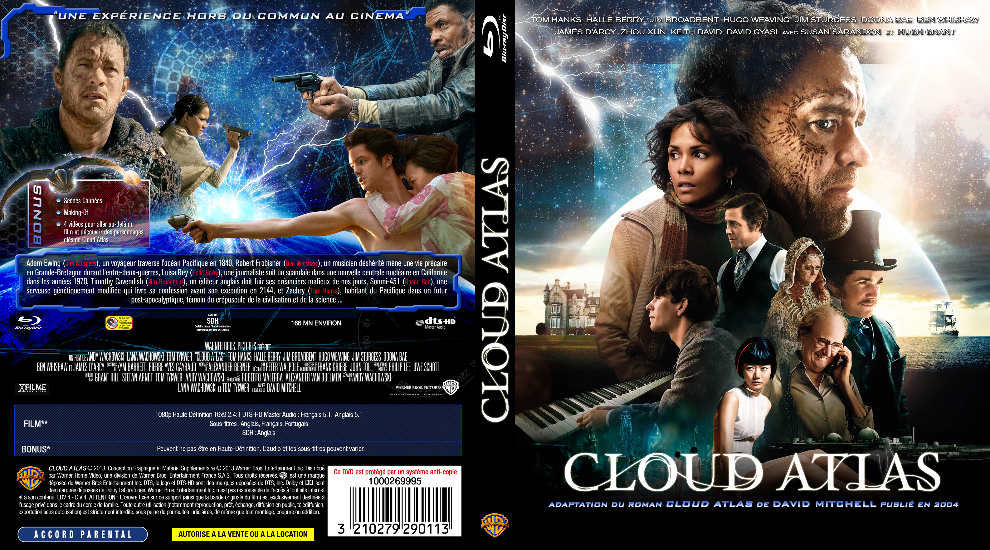 Jaquette DVD Cloud Atlas custom (BLU-RAY)