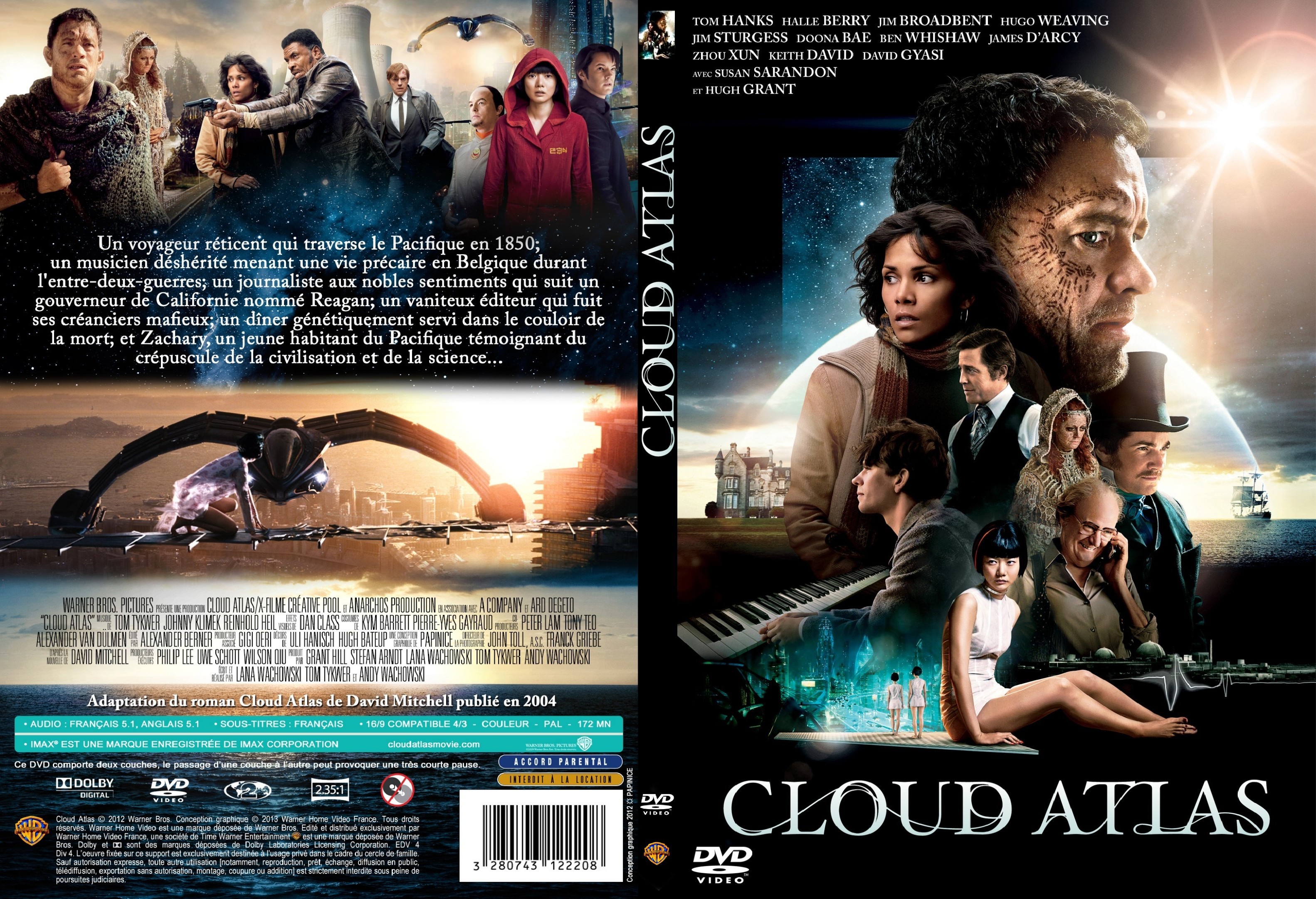 Jaquette DVD Cloud Atlas custom - SLIM