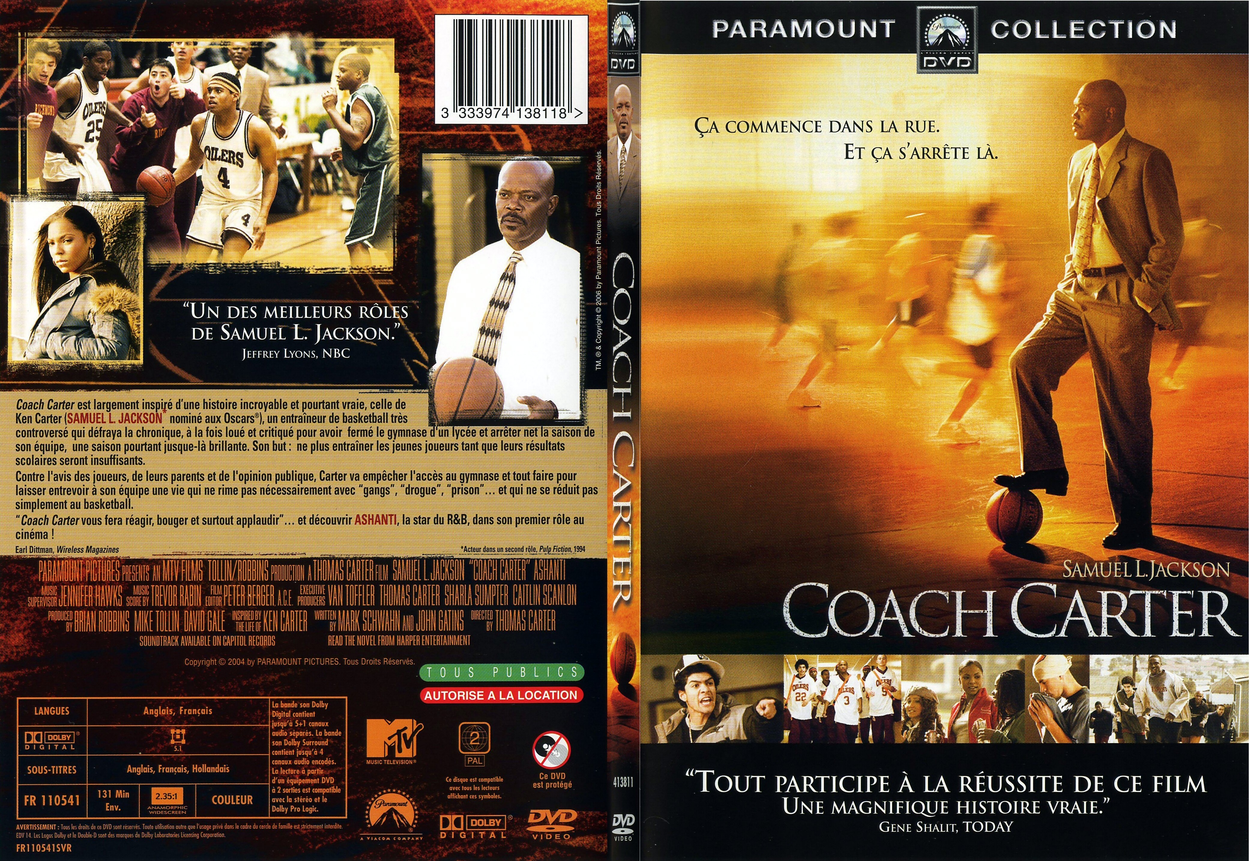 Jaquette DVD Coach Carter - SLIM