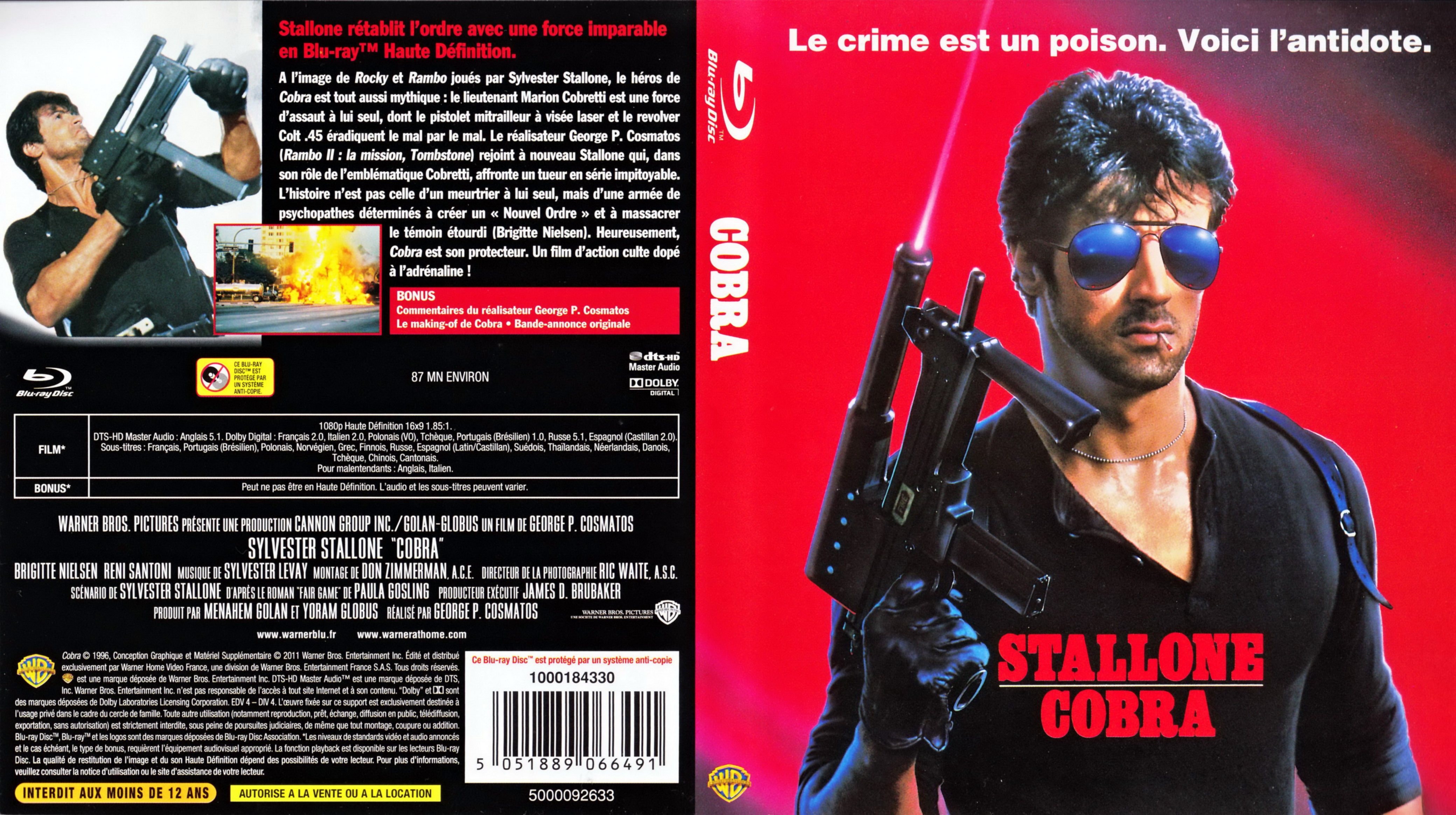 Jaquette DVD Cobra (BLU-RAY)