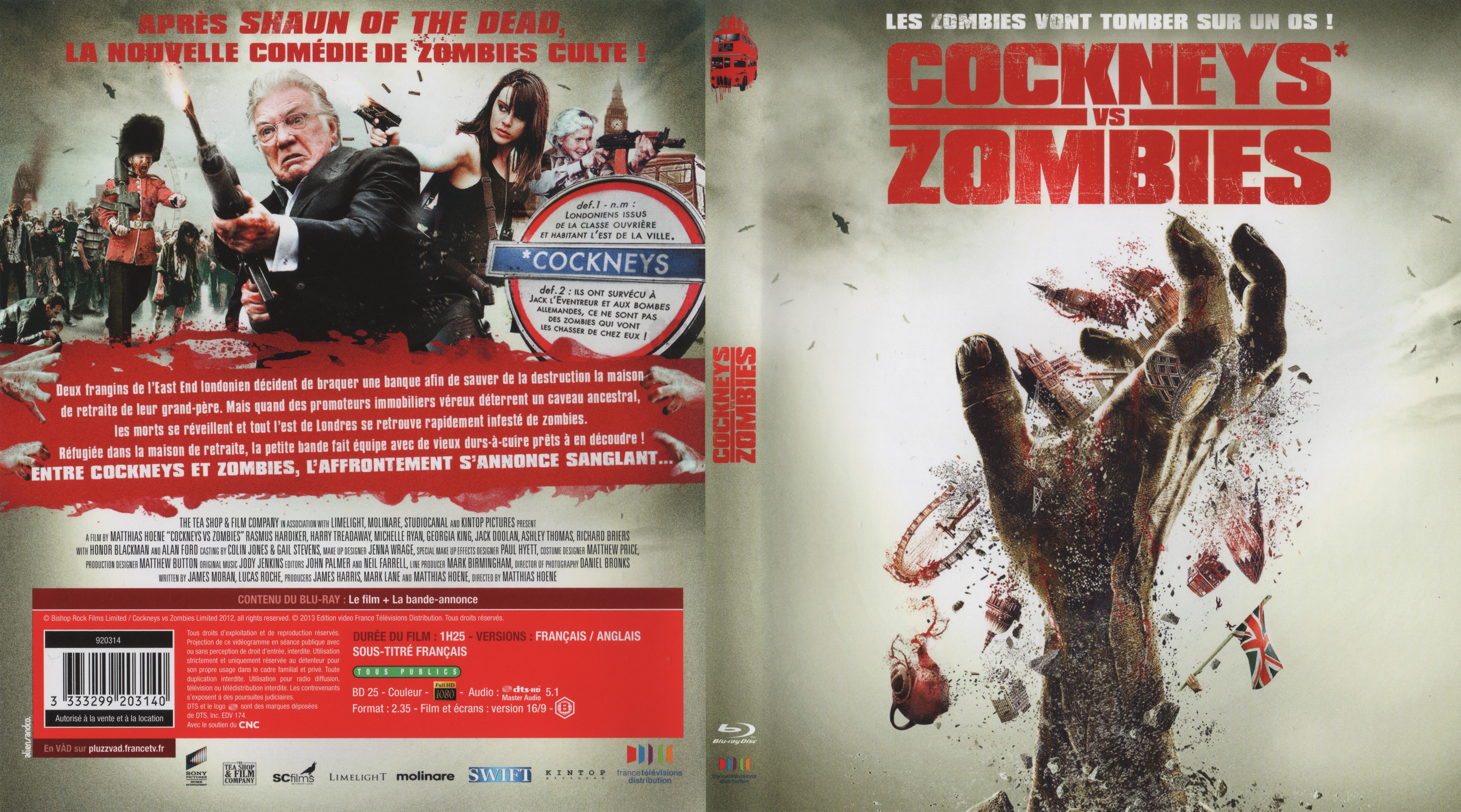 Jaquette DVD Cockneys Vs Zombies (BLU-RAY)