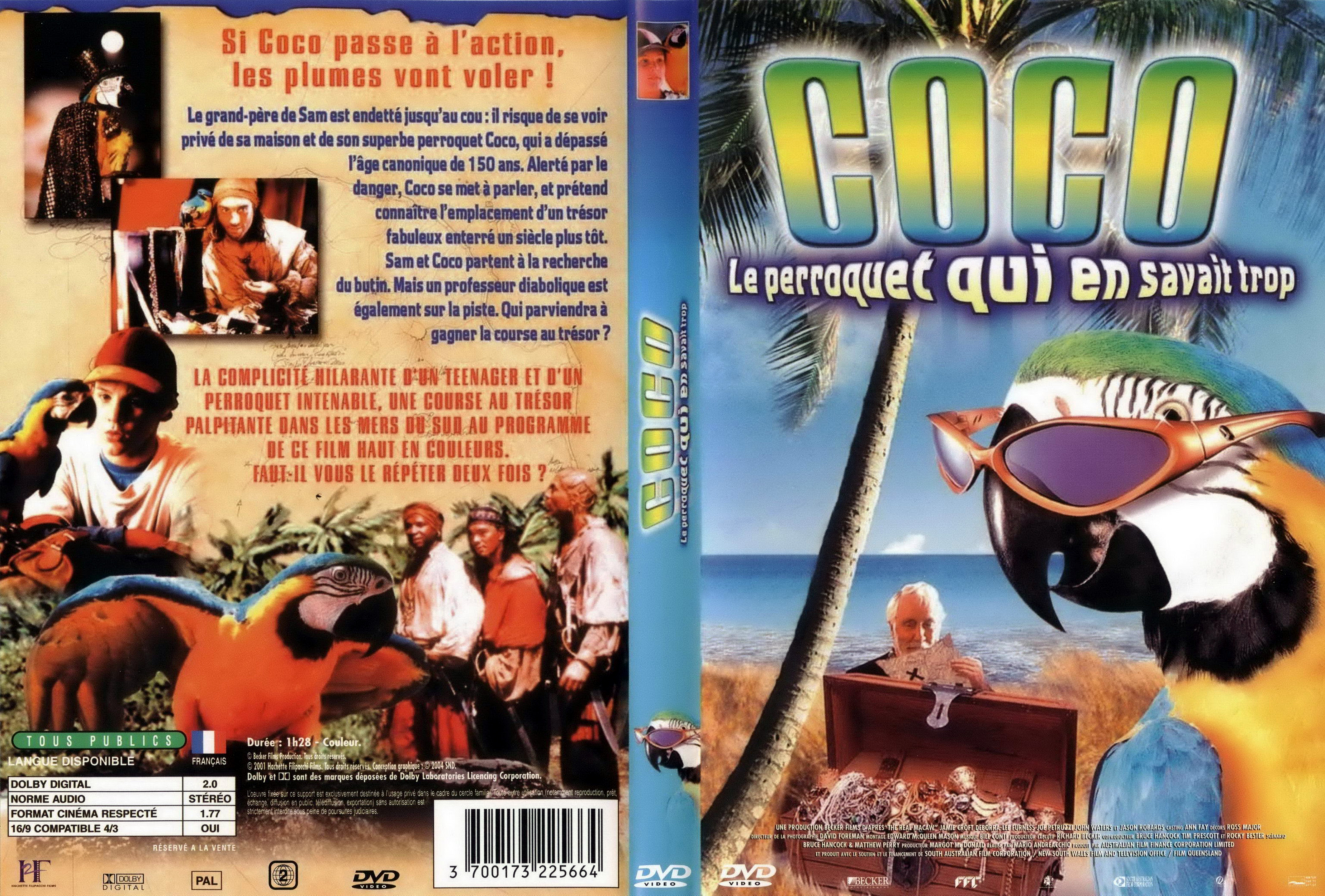 Jaquette DVD Coco le perroquet qui en savait trop