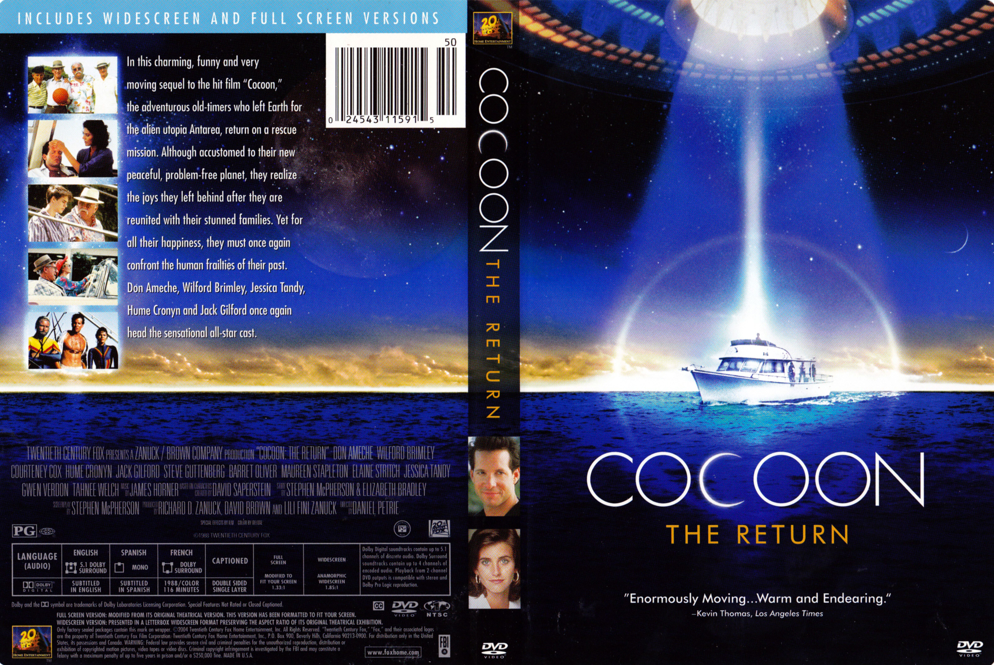 Jaquette DVD Cocoon The return (Canadienne)