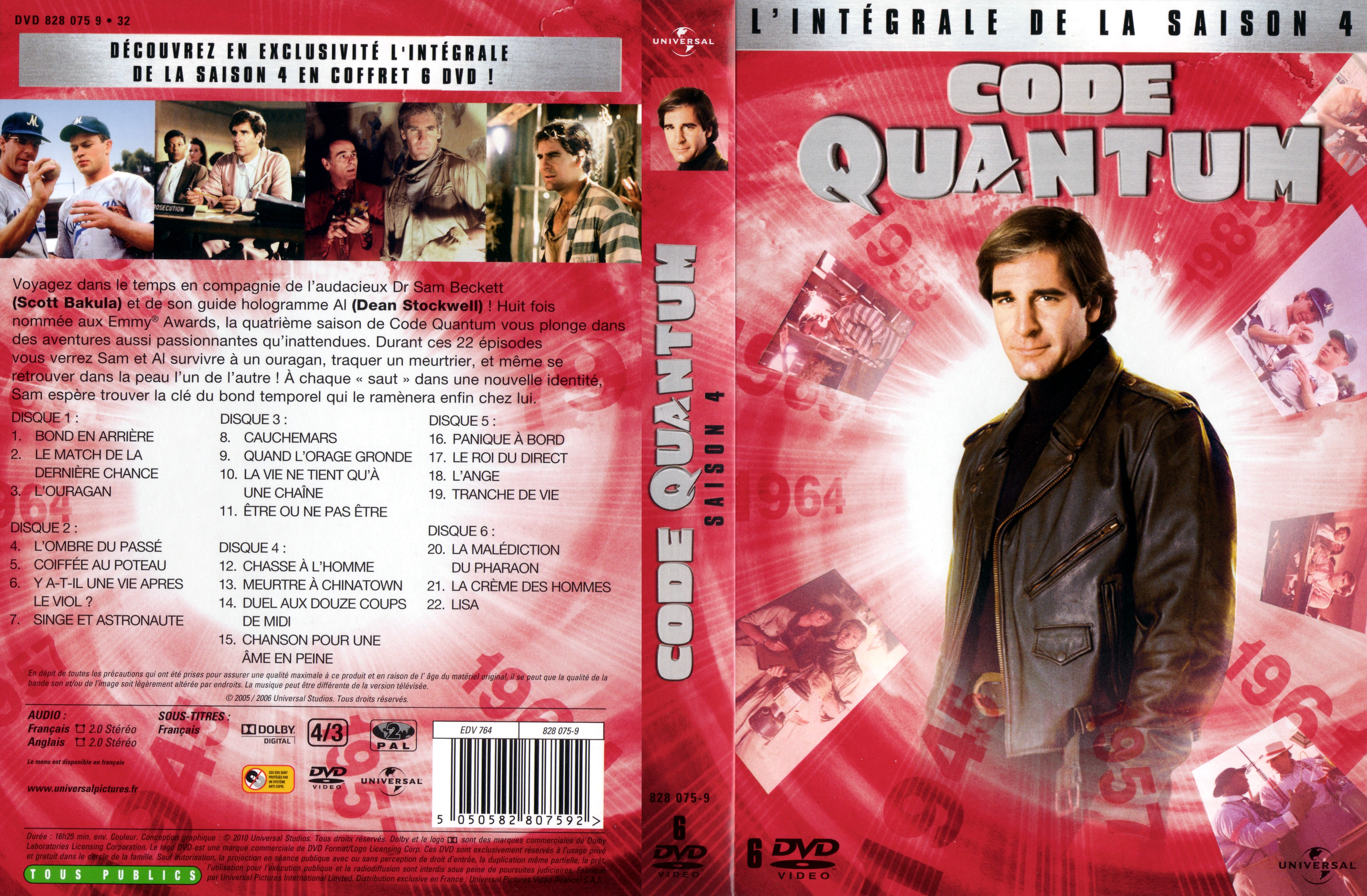 Jaquette DVD Code Quantum Saison 4 COFFRET