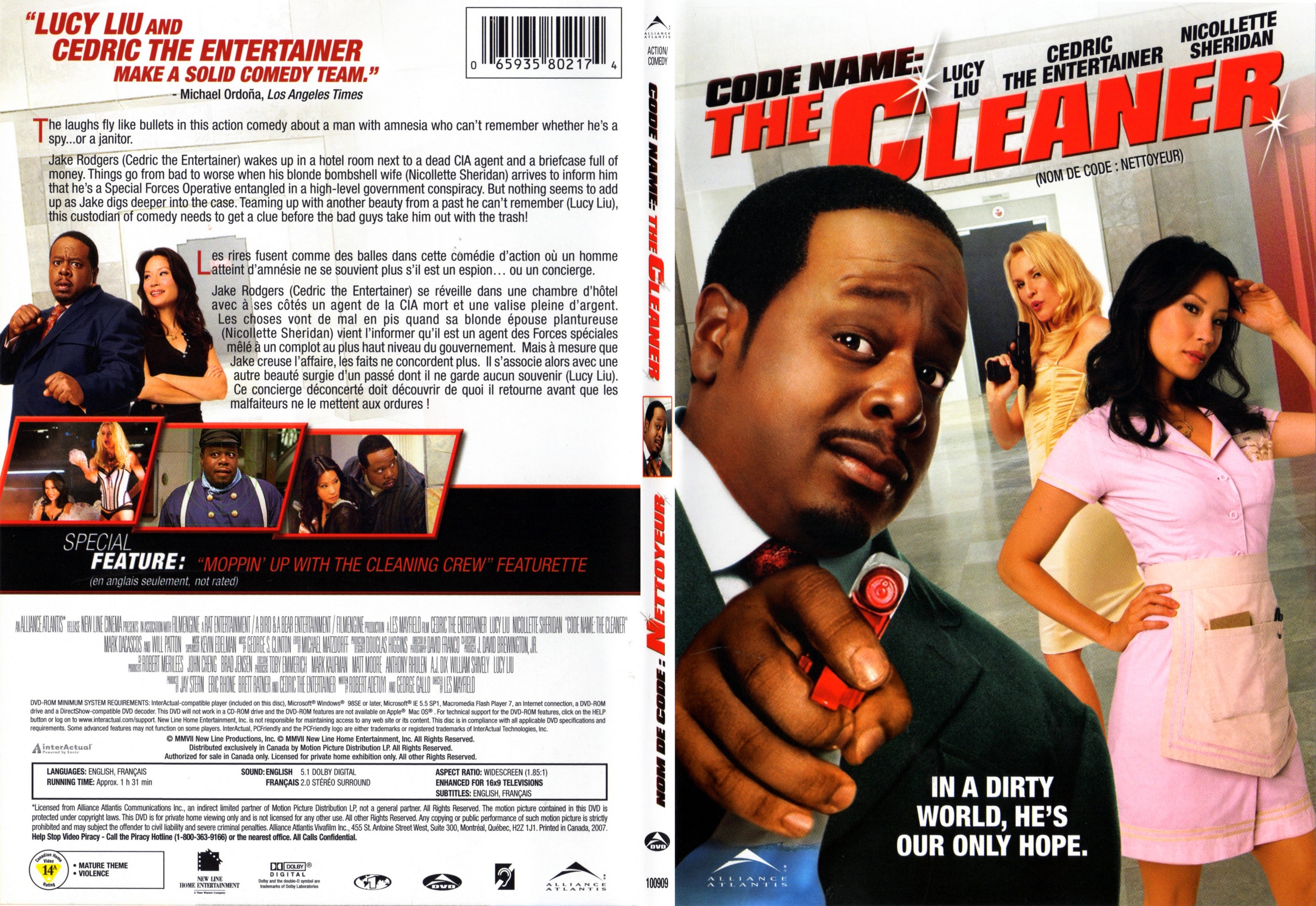 Jaquette DVD Code name the cleaner - SLIM