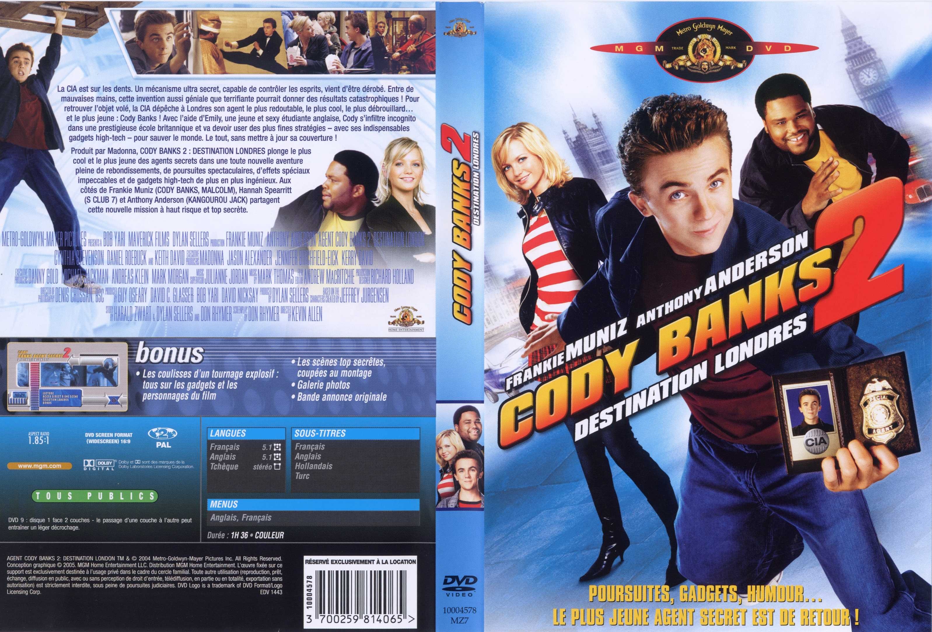 Jaquette DVD Cody Banks 2