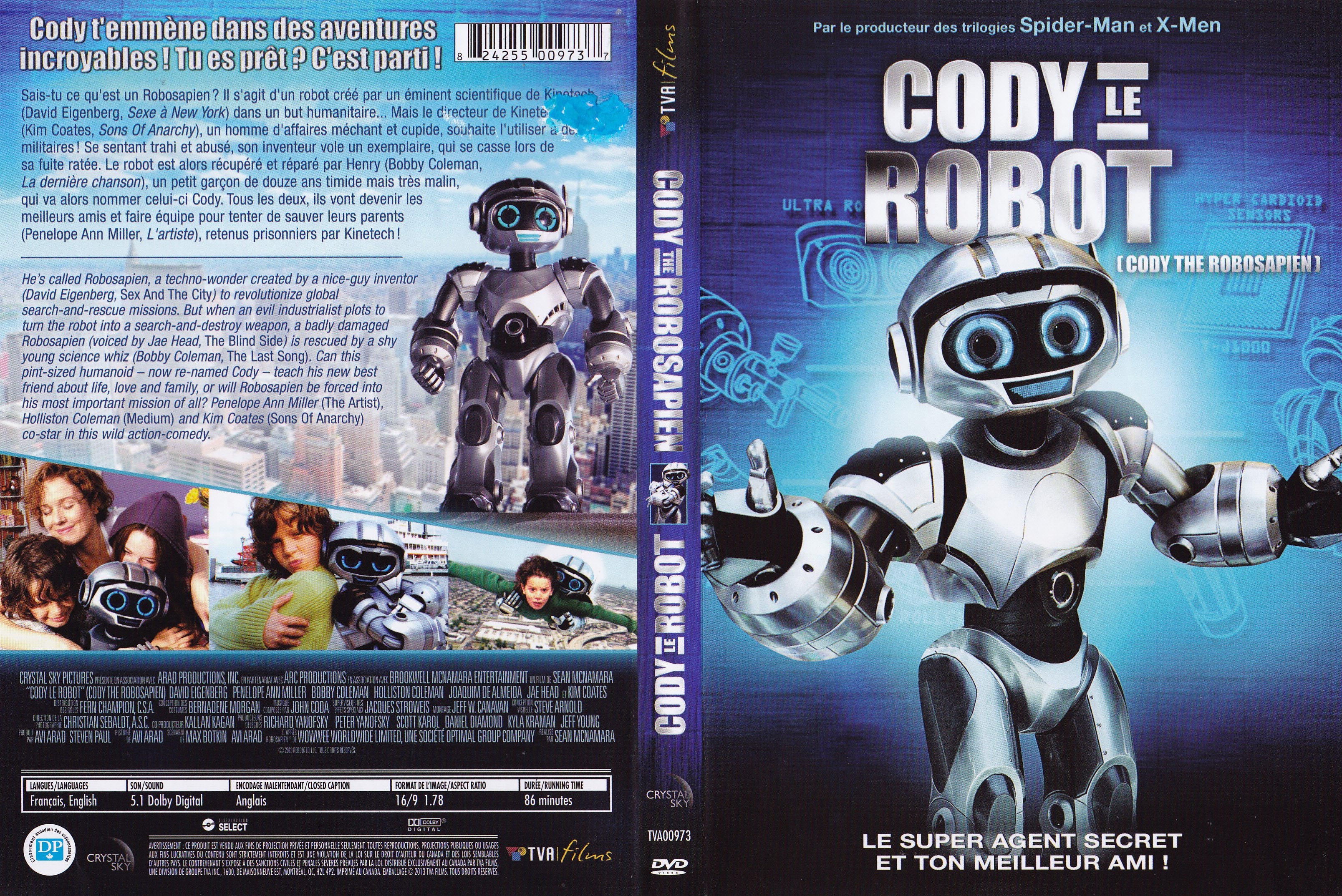 Jaquette DVD Cody le robot (Canadienne)
