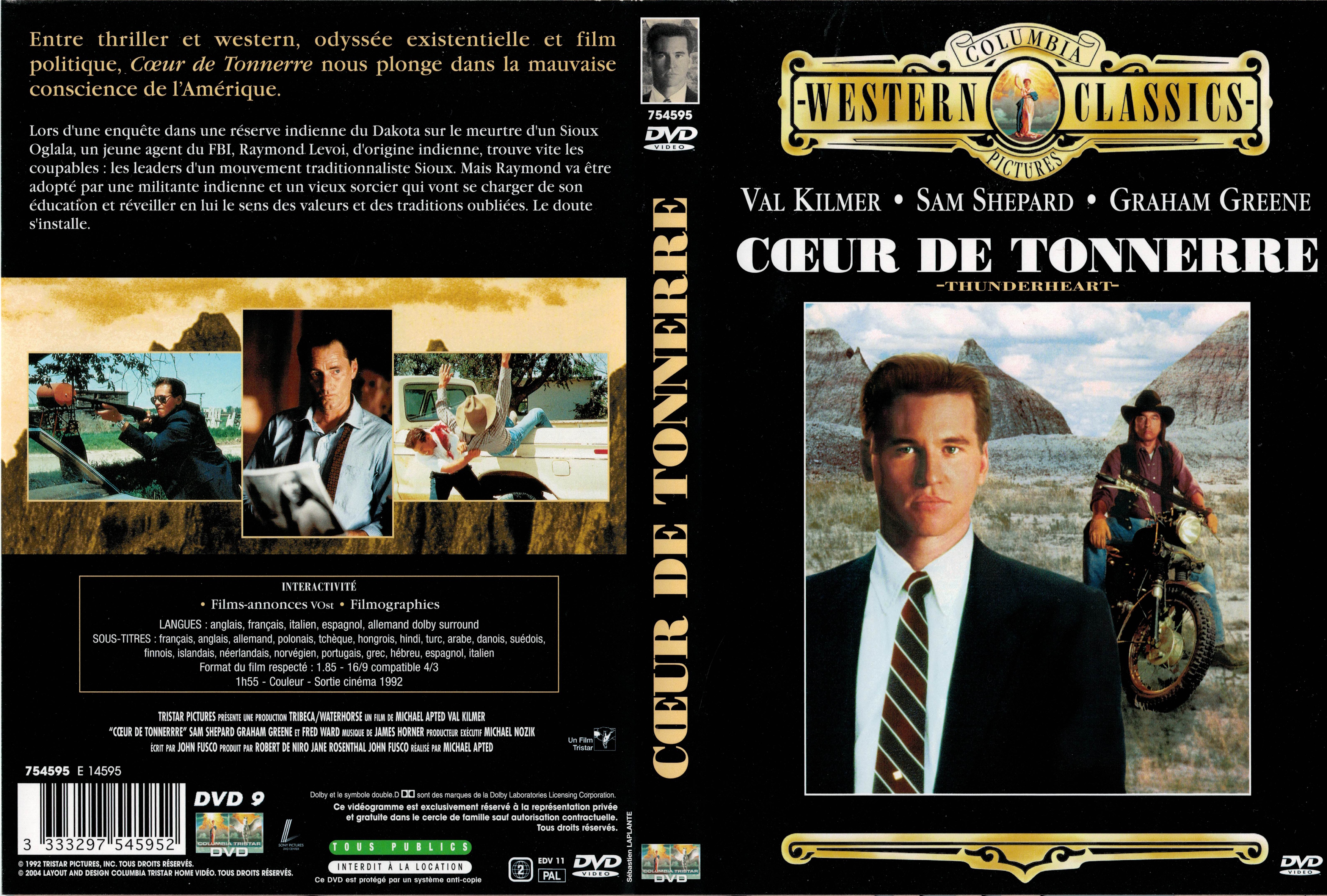 Jaquette DVD Coeur de Tonnerre