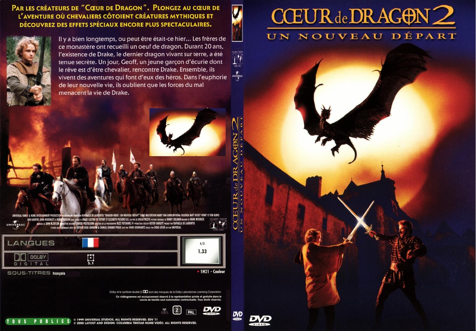 Jaquette DVD Coeur de dragon 2 - SLIM