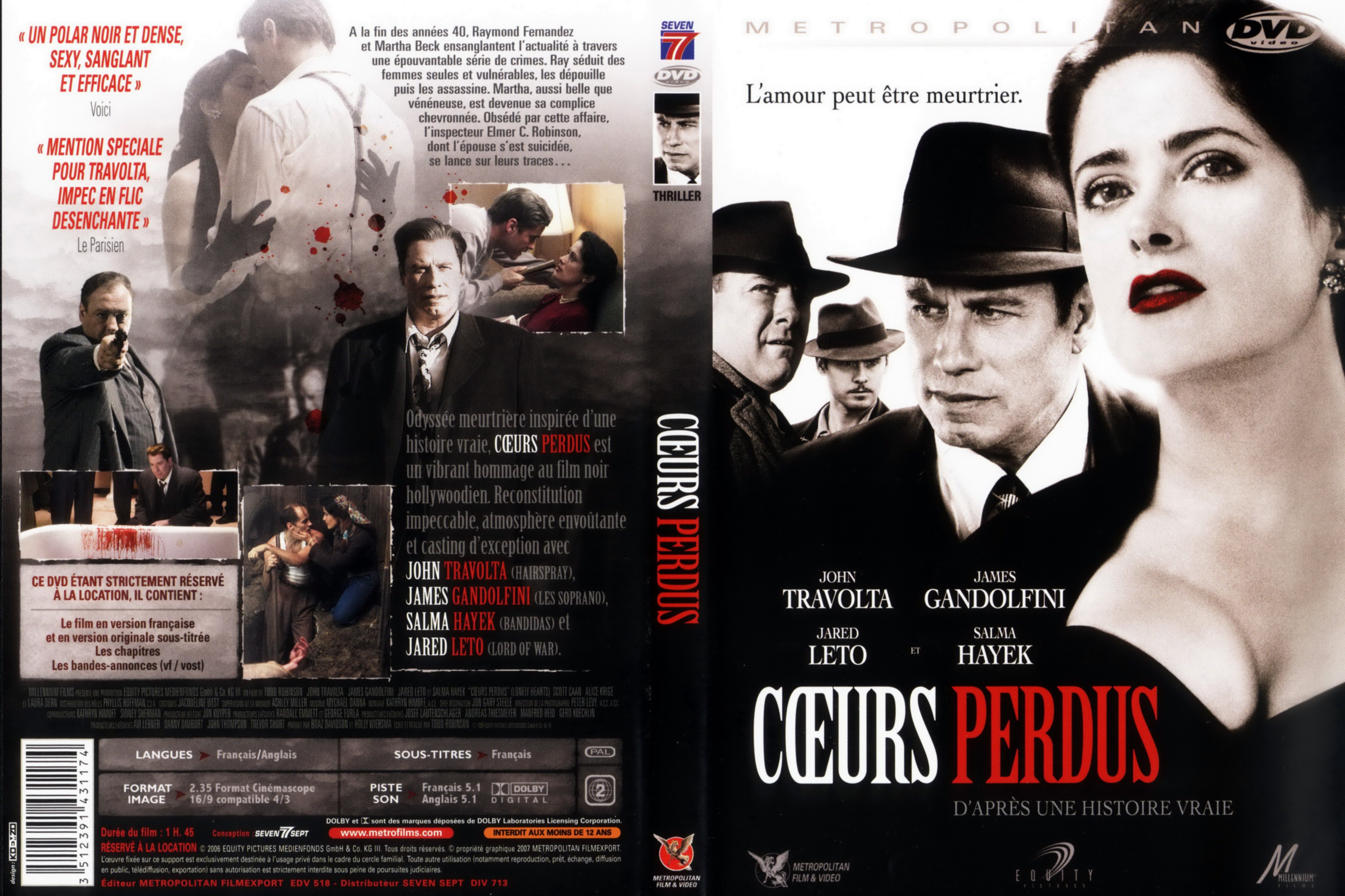 Jaquette DVD Coeurs perdus v2