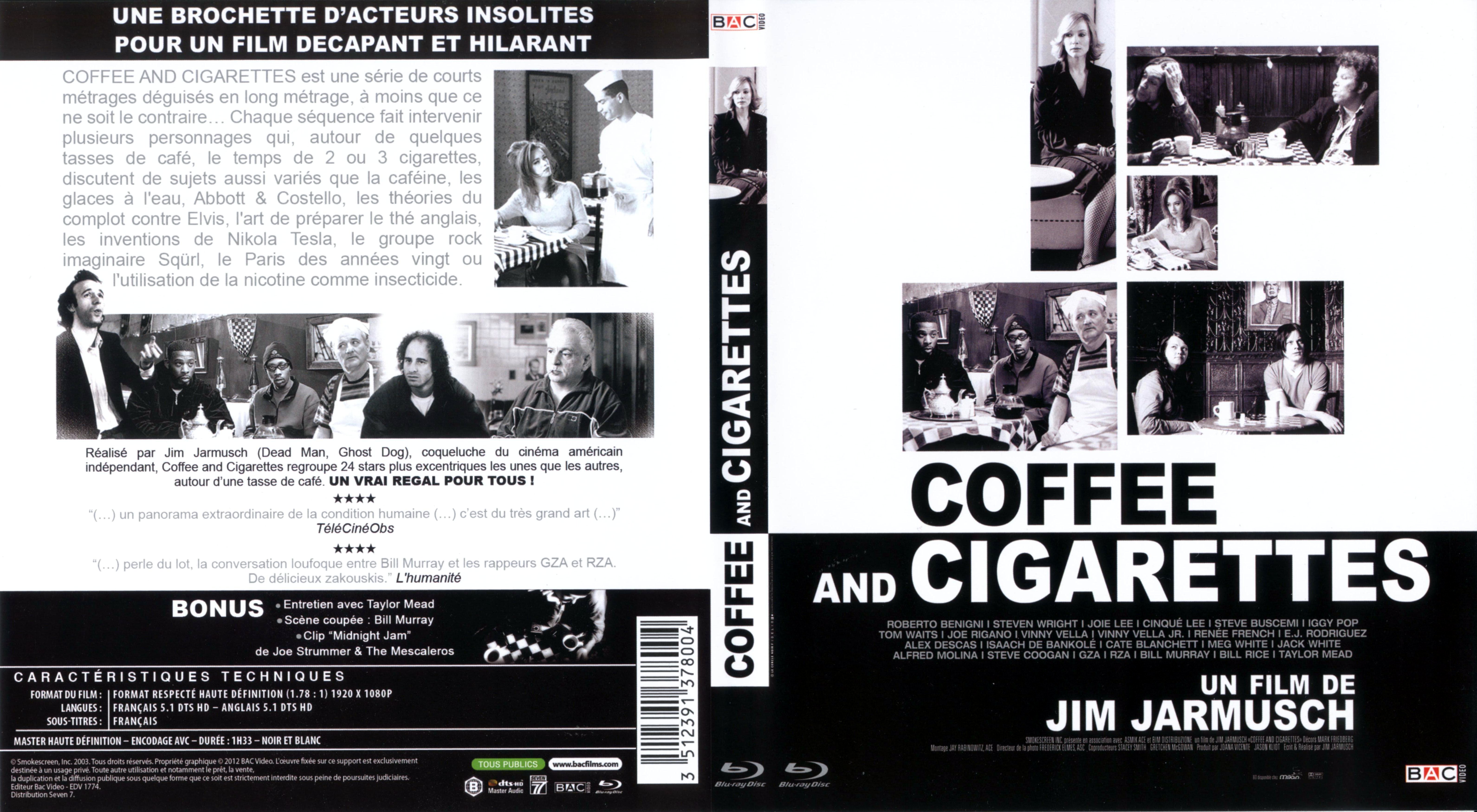 Jaquette DVD Coffee and cigarettes (BLU-RAY)