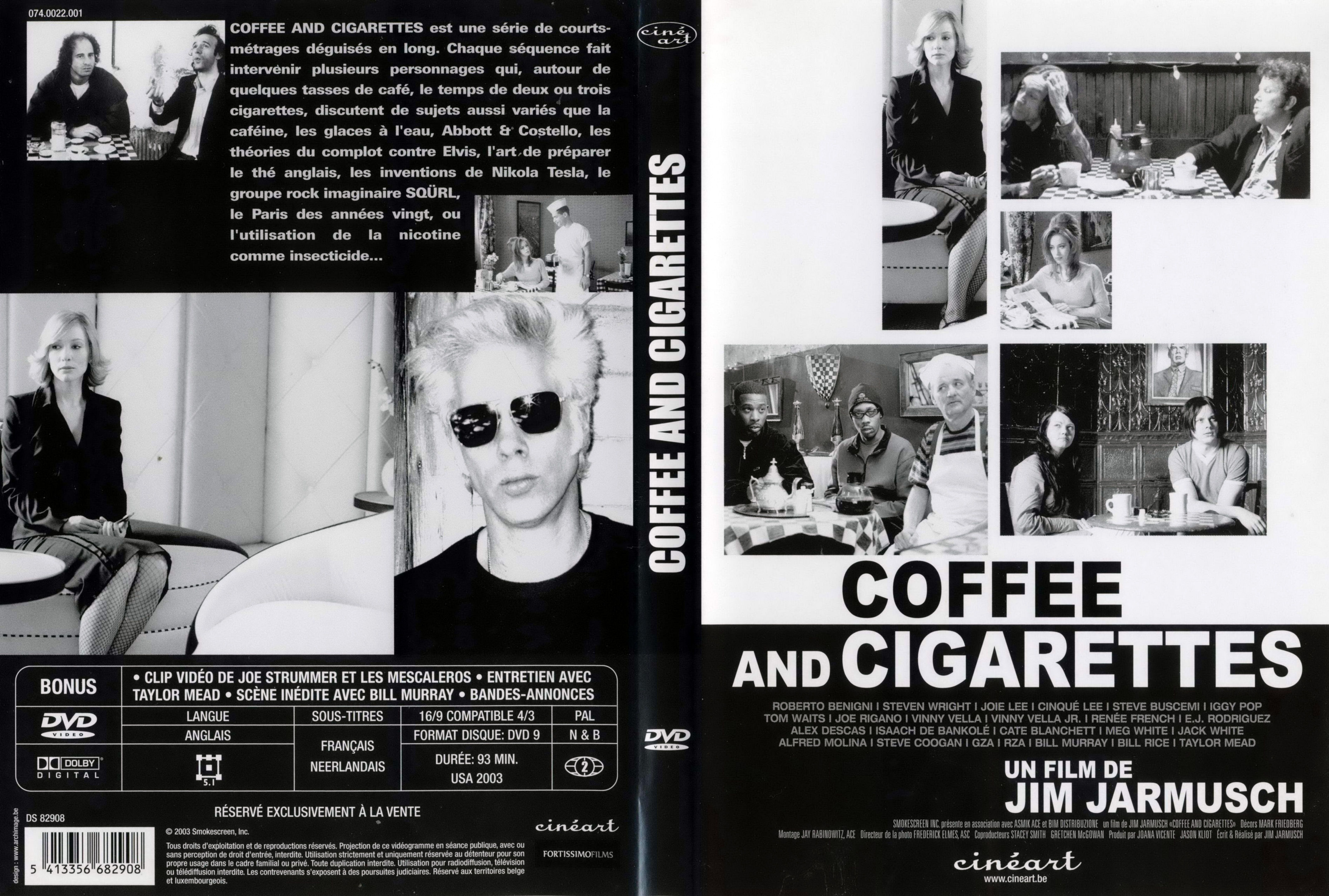 Jaquette DVD Coffee and cigarettes v2