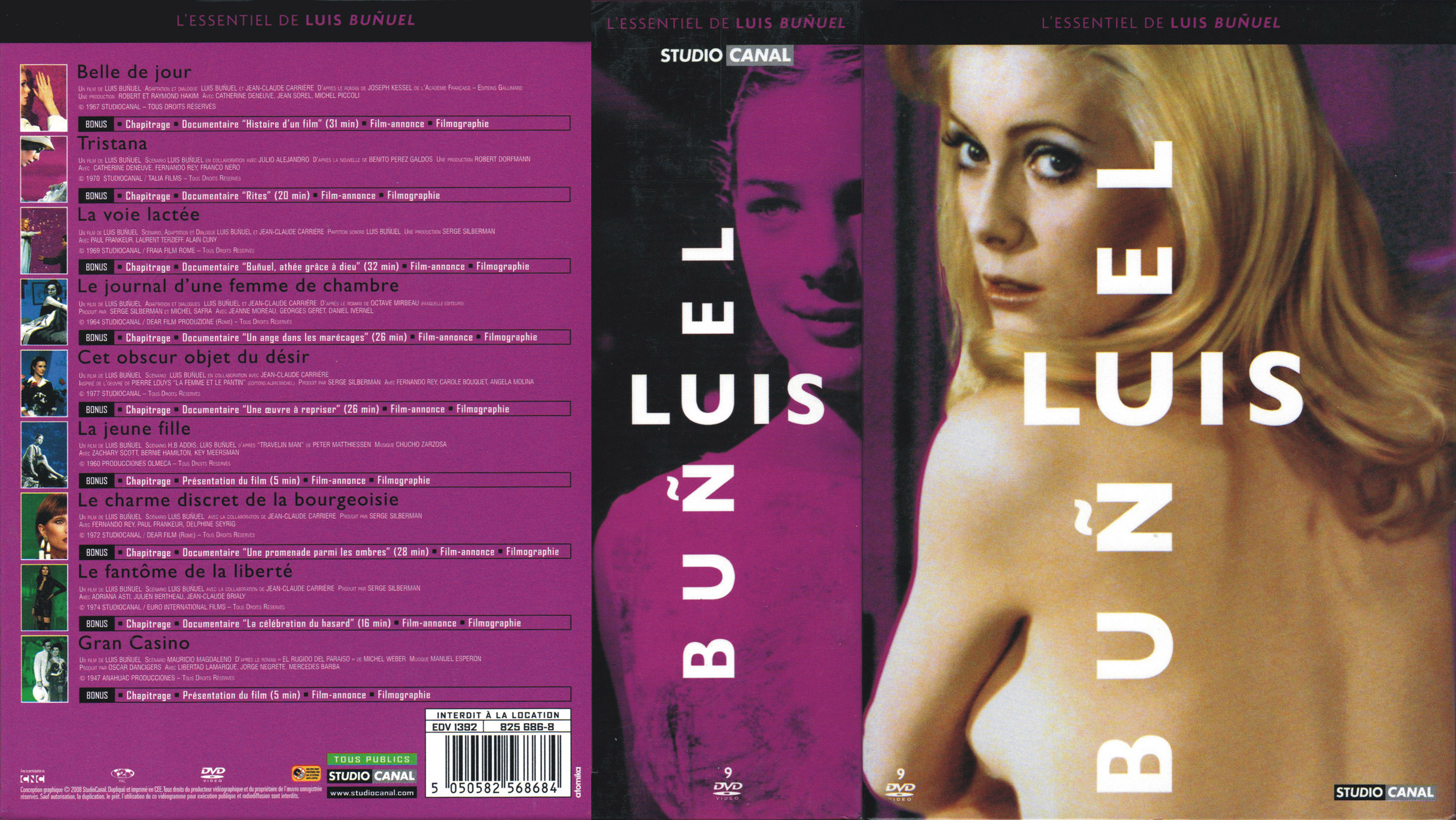 Jaquette DVD Coffret Luis Bunuel