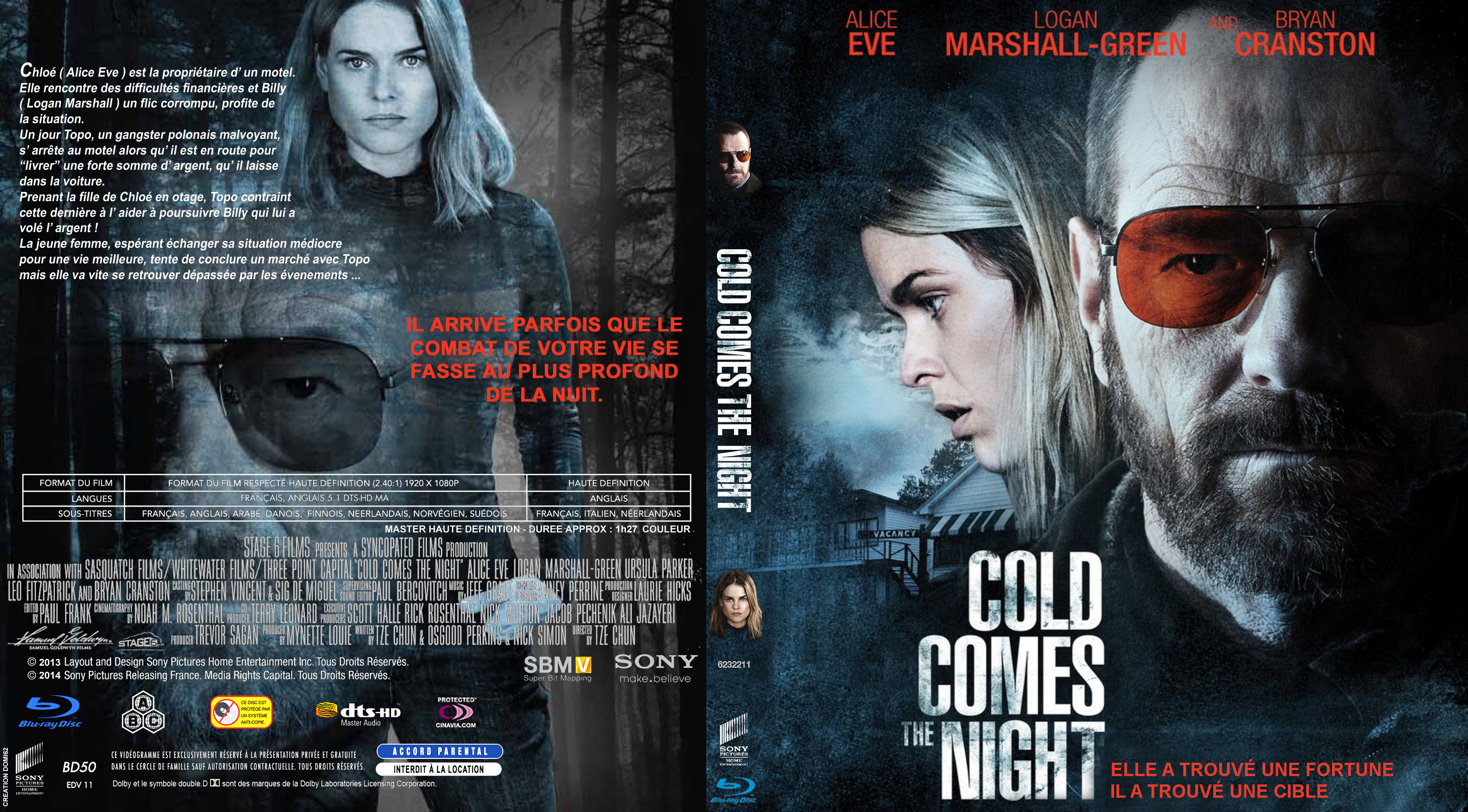 Jaquette DVD Cold comes the night custom (BLU-RAY)