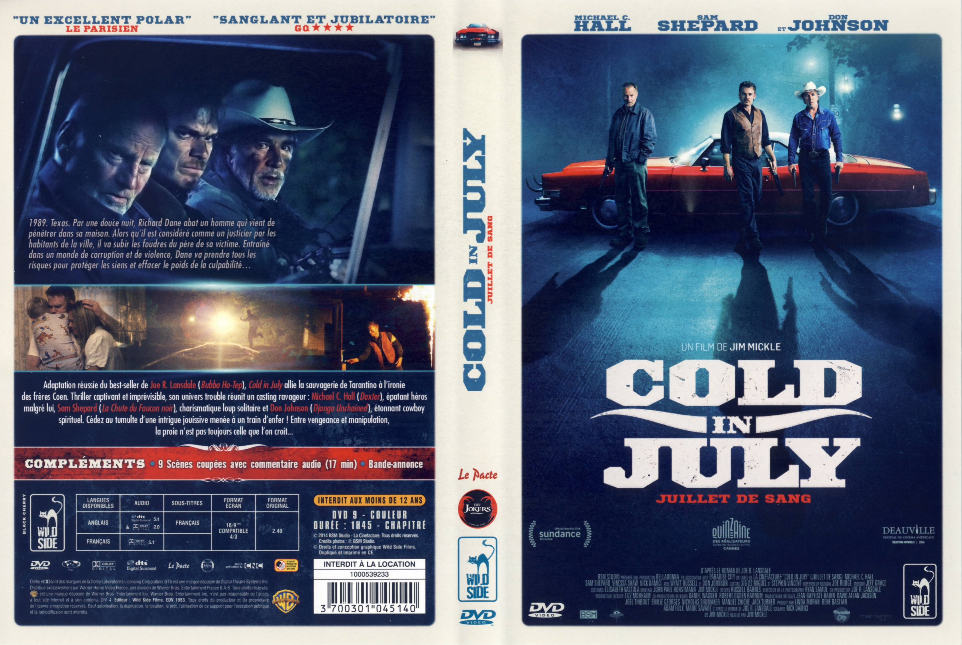 Jaquette DVD Cold in July