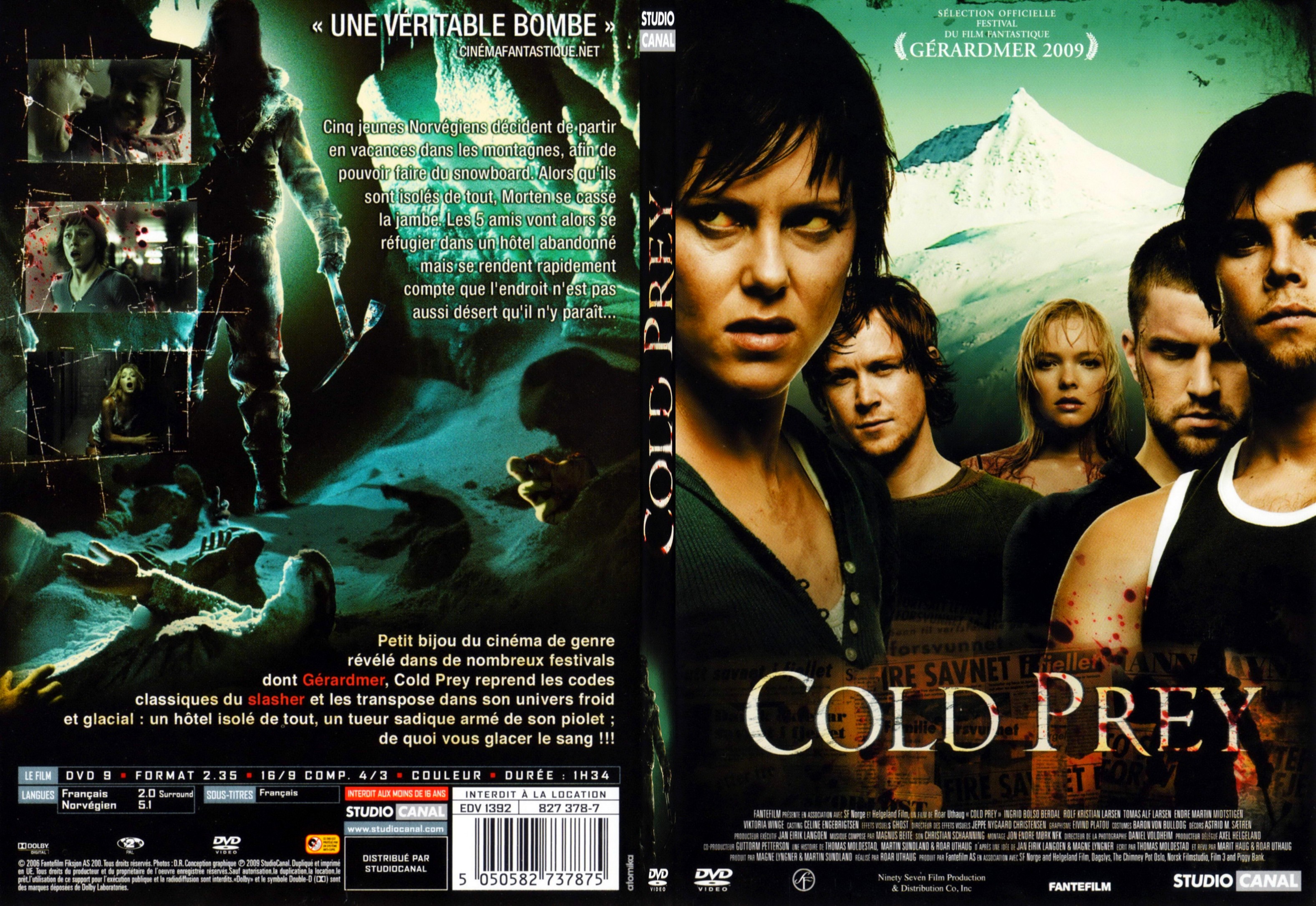 Jaquette DVD Cold prey - SLIM