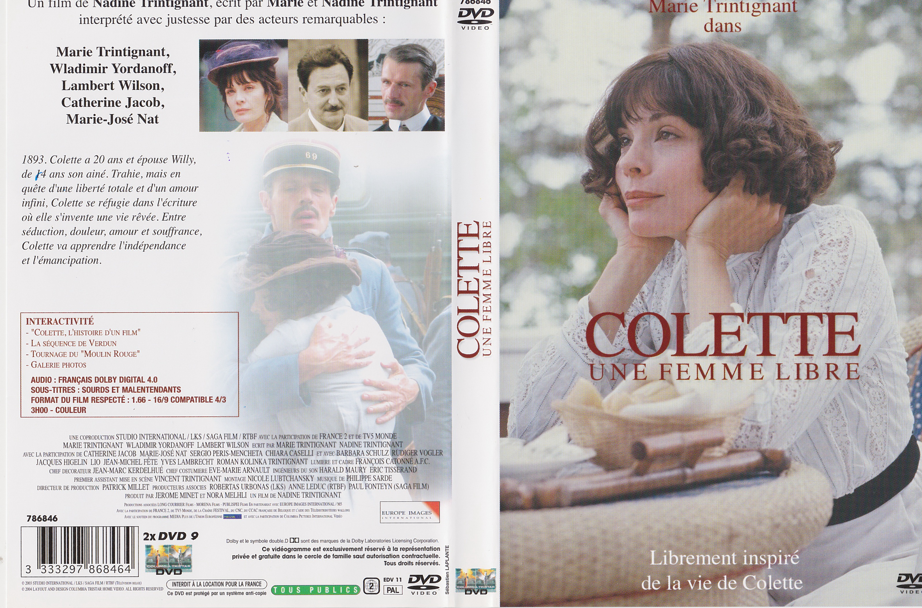 Jaquette DVD Colette - Une femme libre