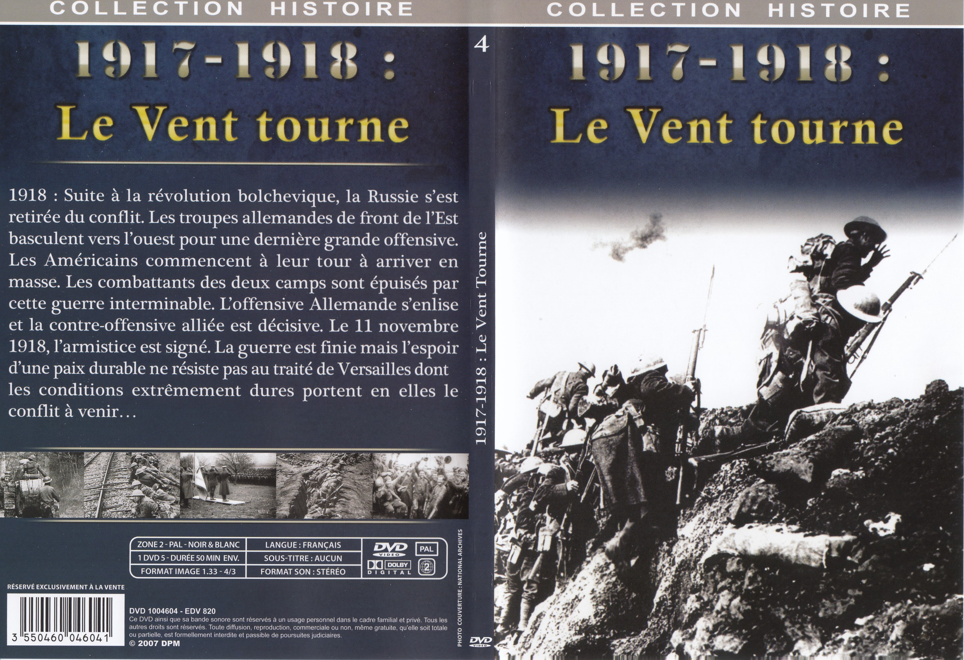 Jaquette DVD Collection Histoire DVD 4 = 1917 - 1918 Le vent tourne