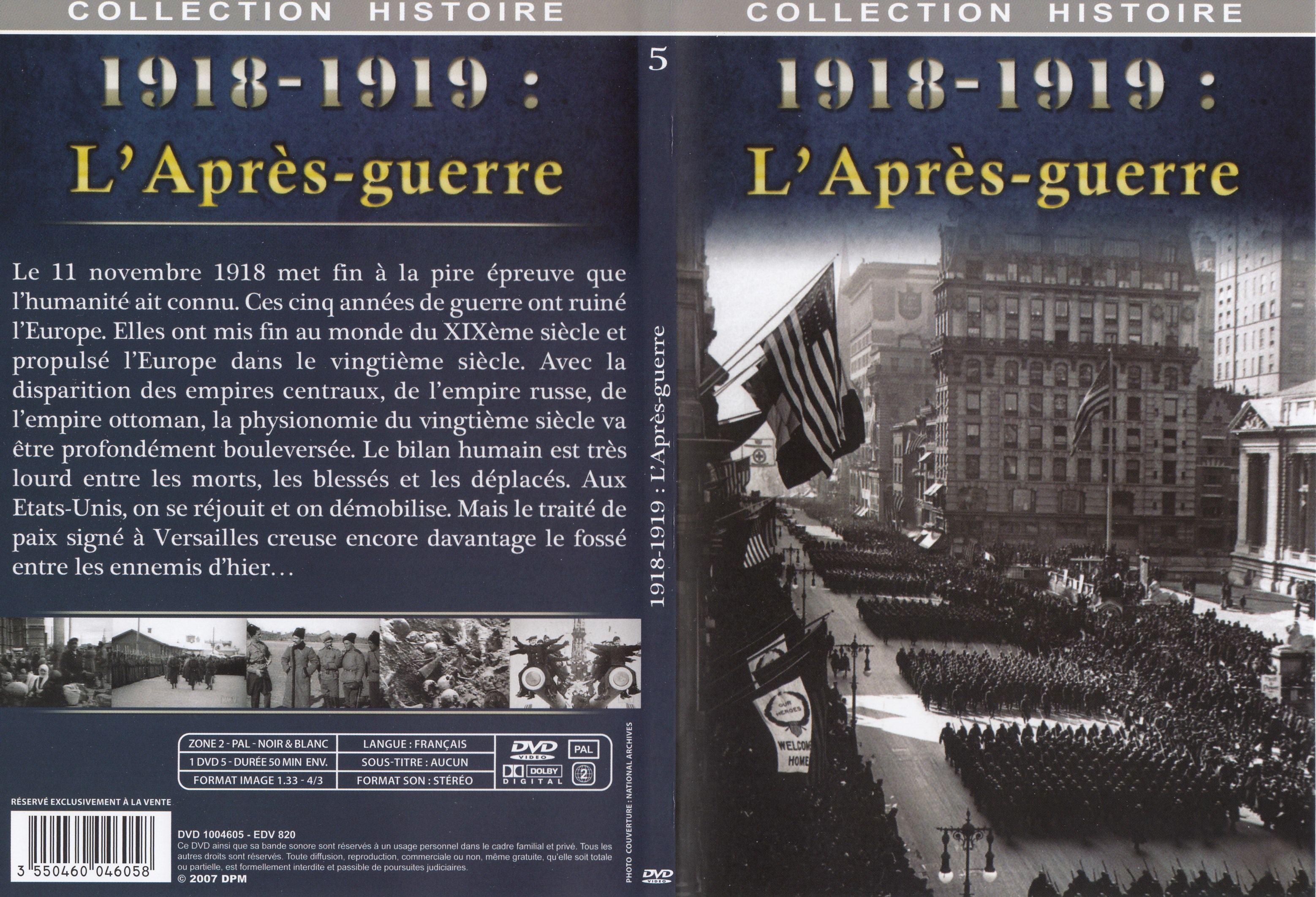 Jaquette DVD Collection Histoire DVD 5 1918 - 1919 L