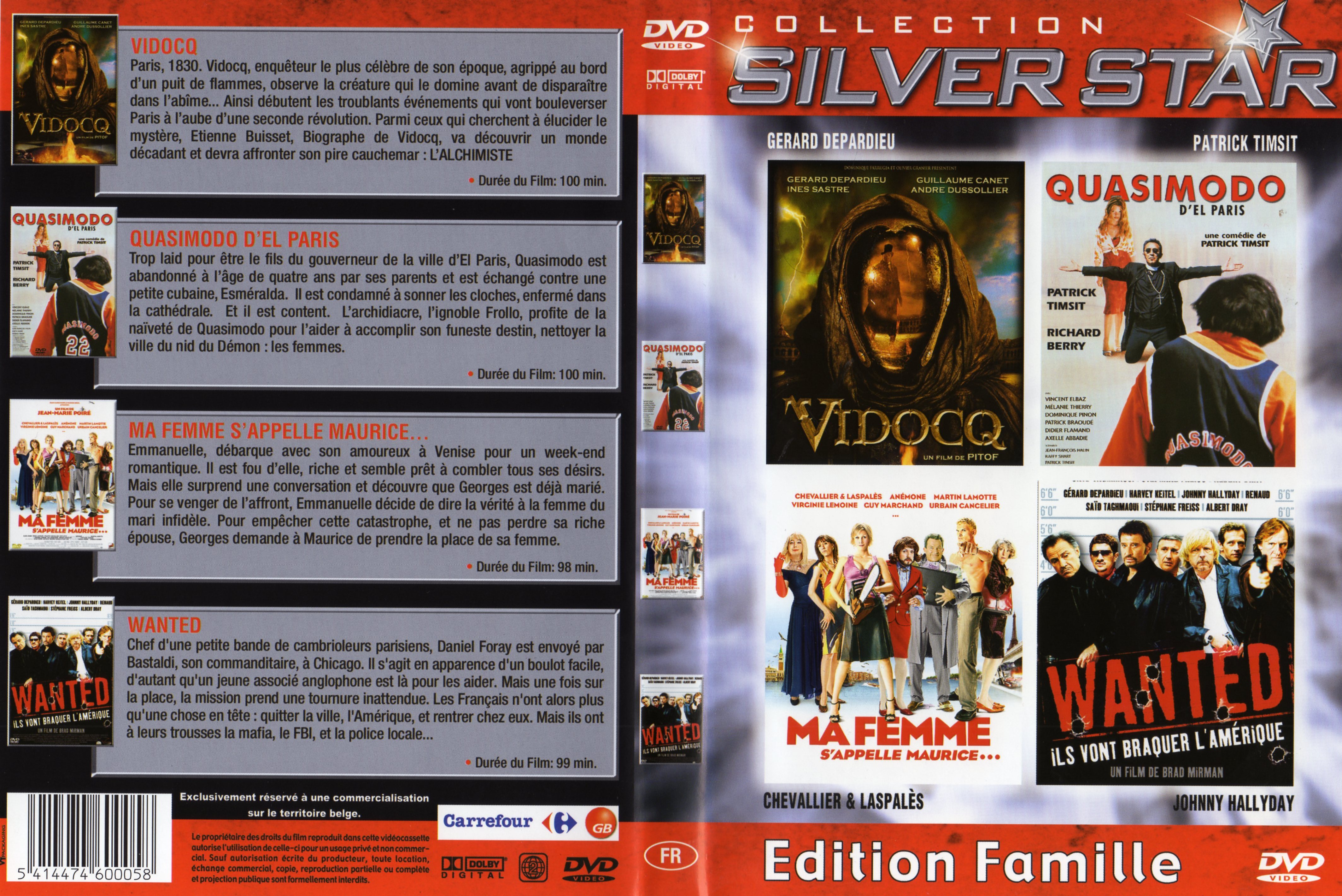 Jaquette DVD Collection silver star Edition famille