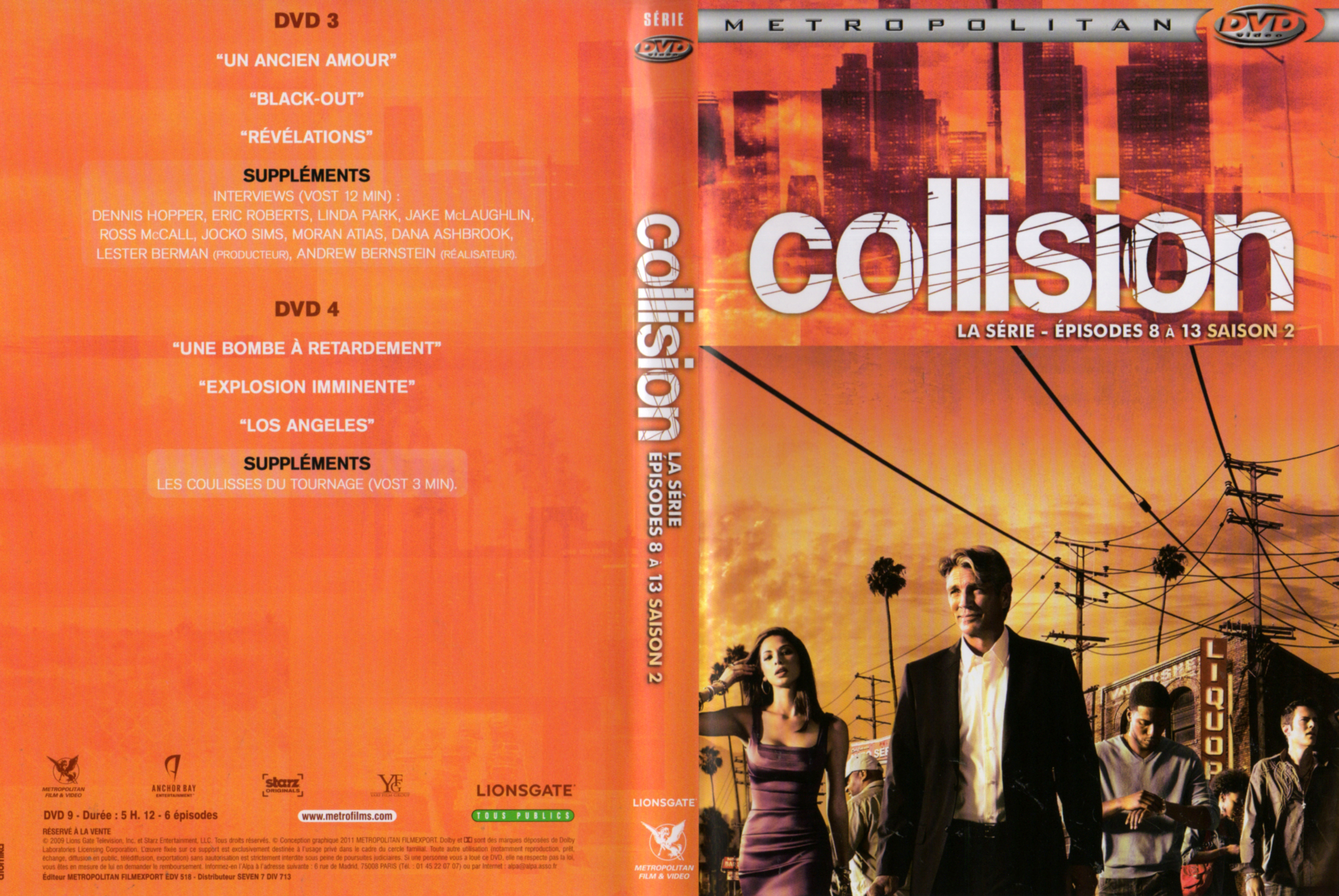 Jaquette DVD Collision La srie Saison 2 DVD 2