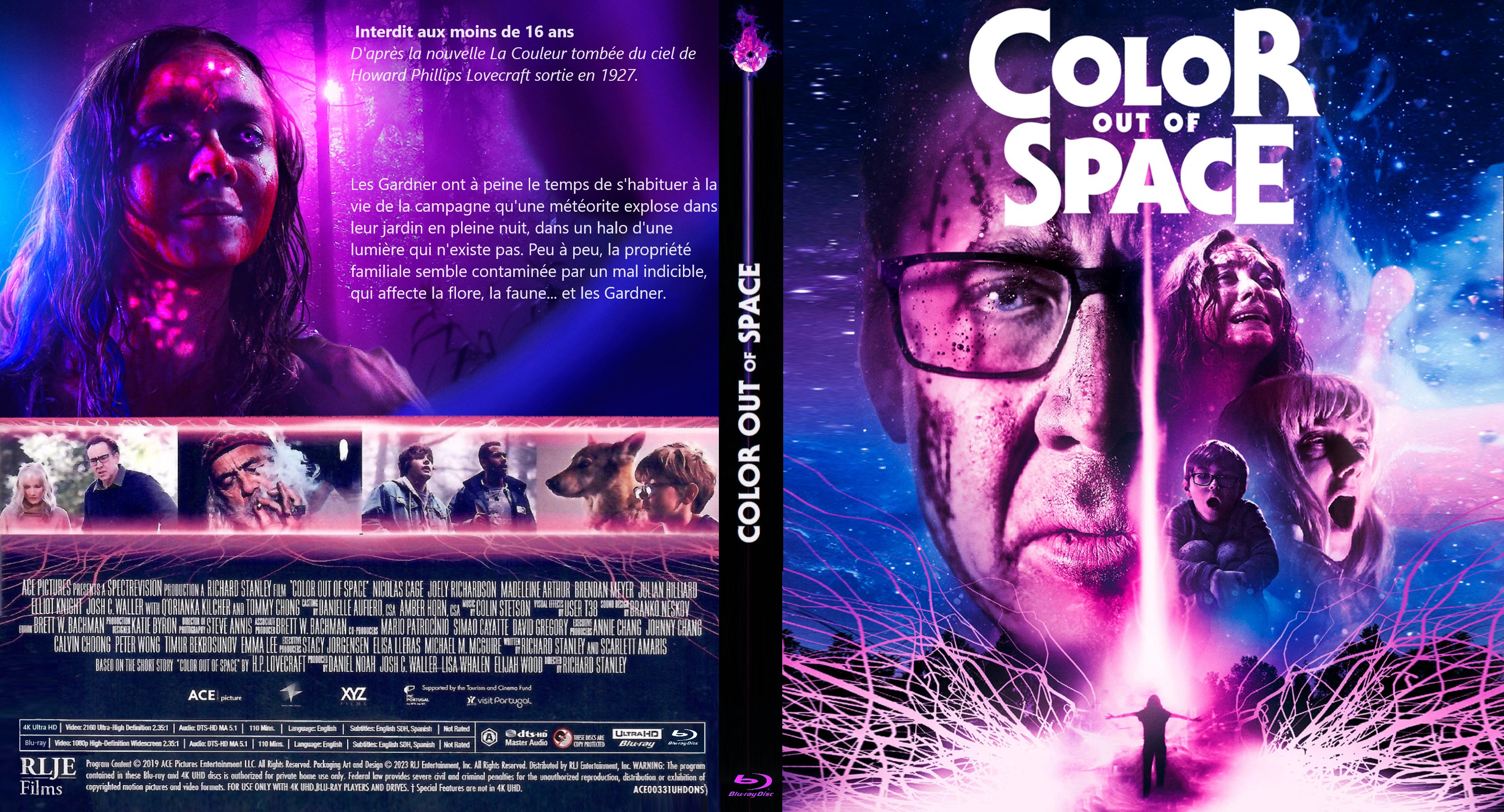 Jaquette DVD Color out of space custom (BLU-RAY)