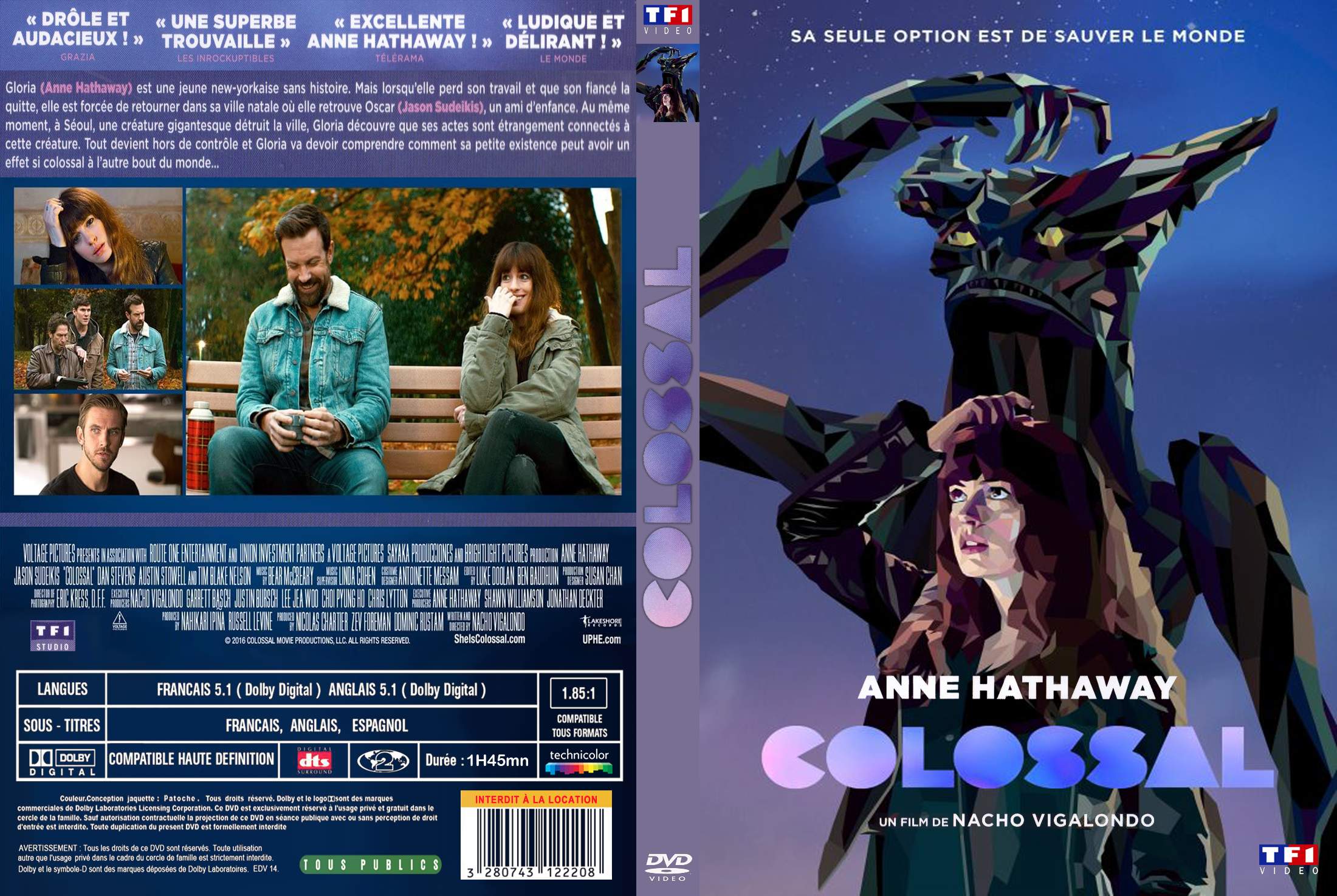 Jaquette DVD Colossal custom