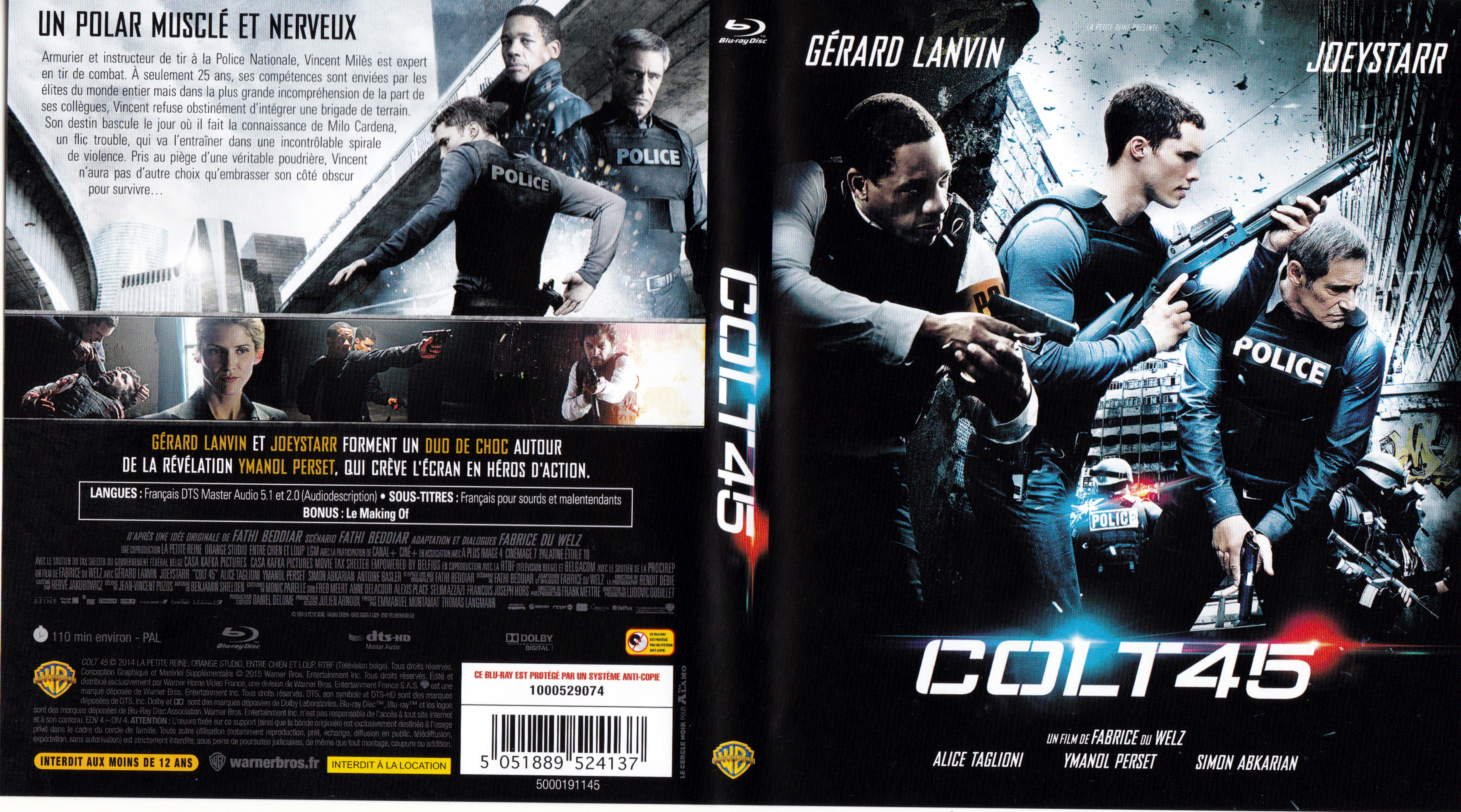 Jaquette DVD Colt 45 (BLU-RAY)