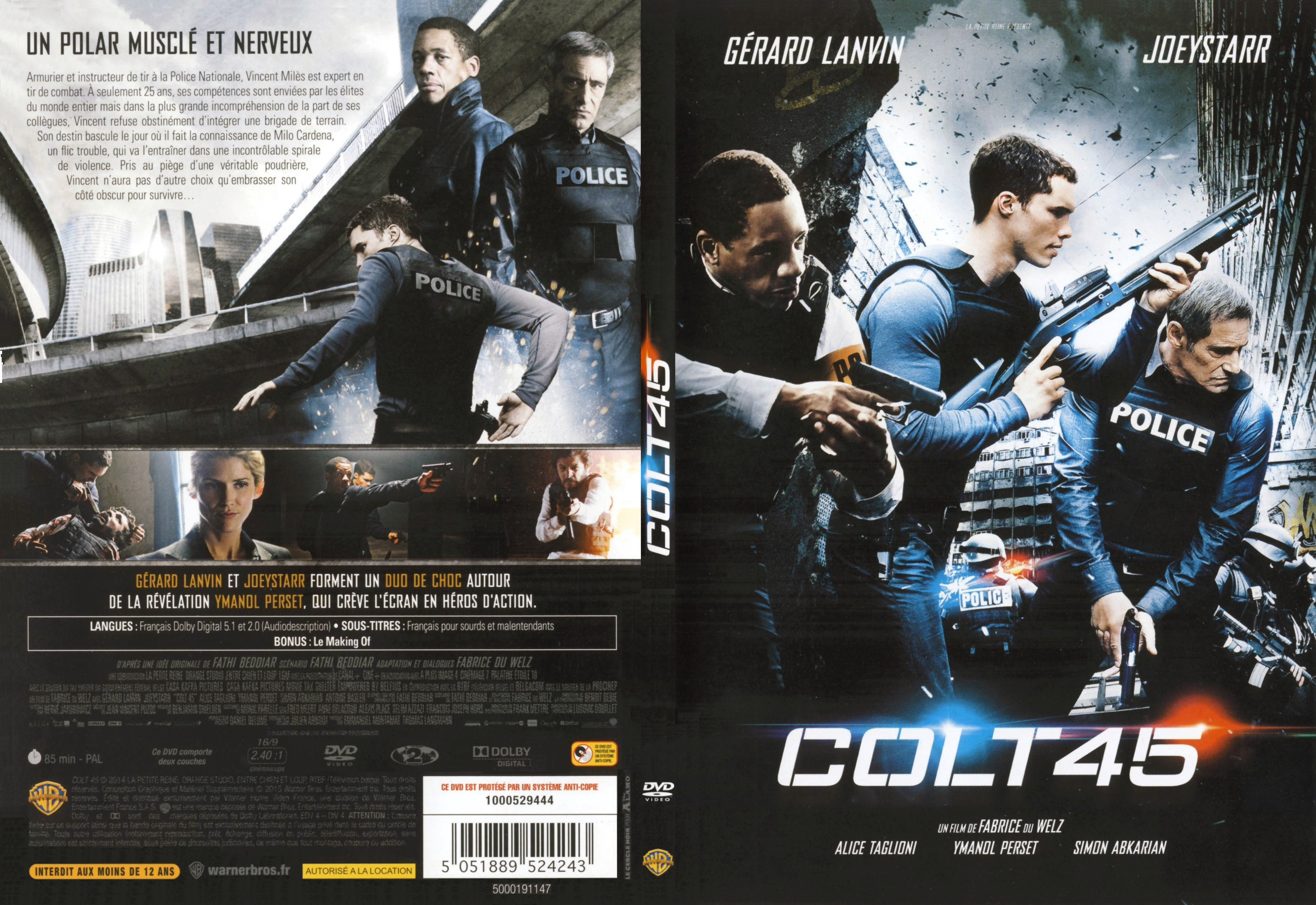 Jaquette DVD Colt 45 - SLIM