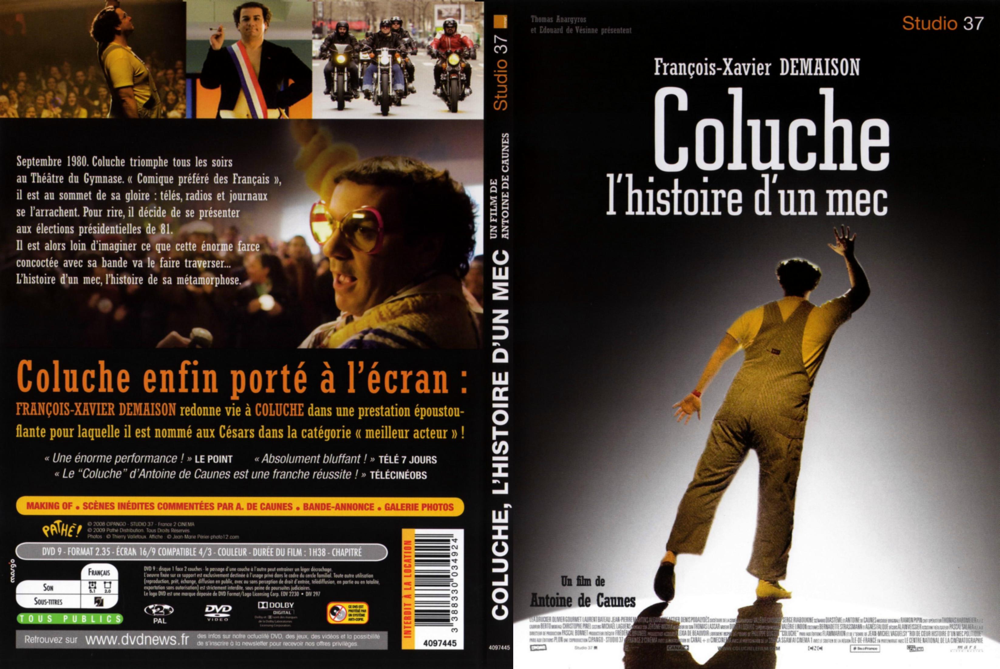 Jaquette DVD Coluche l