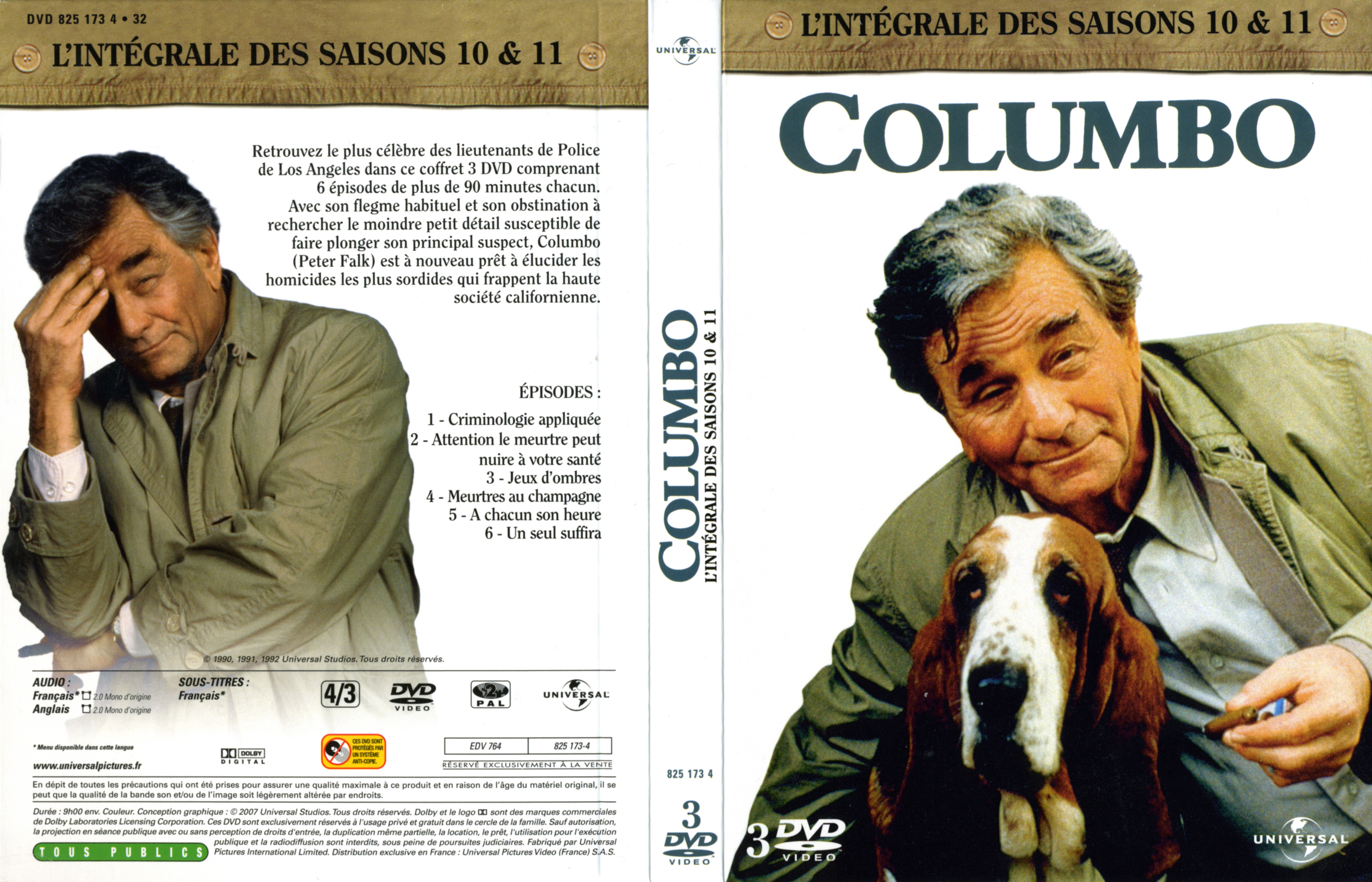 Jaquette DVD Columbo Saison 10 et 11 COFFRET
