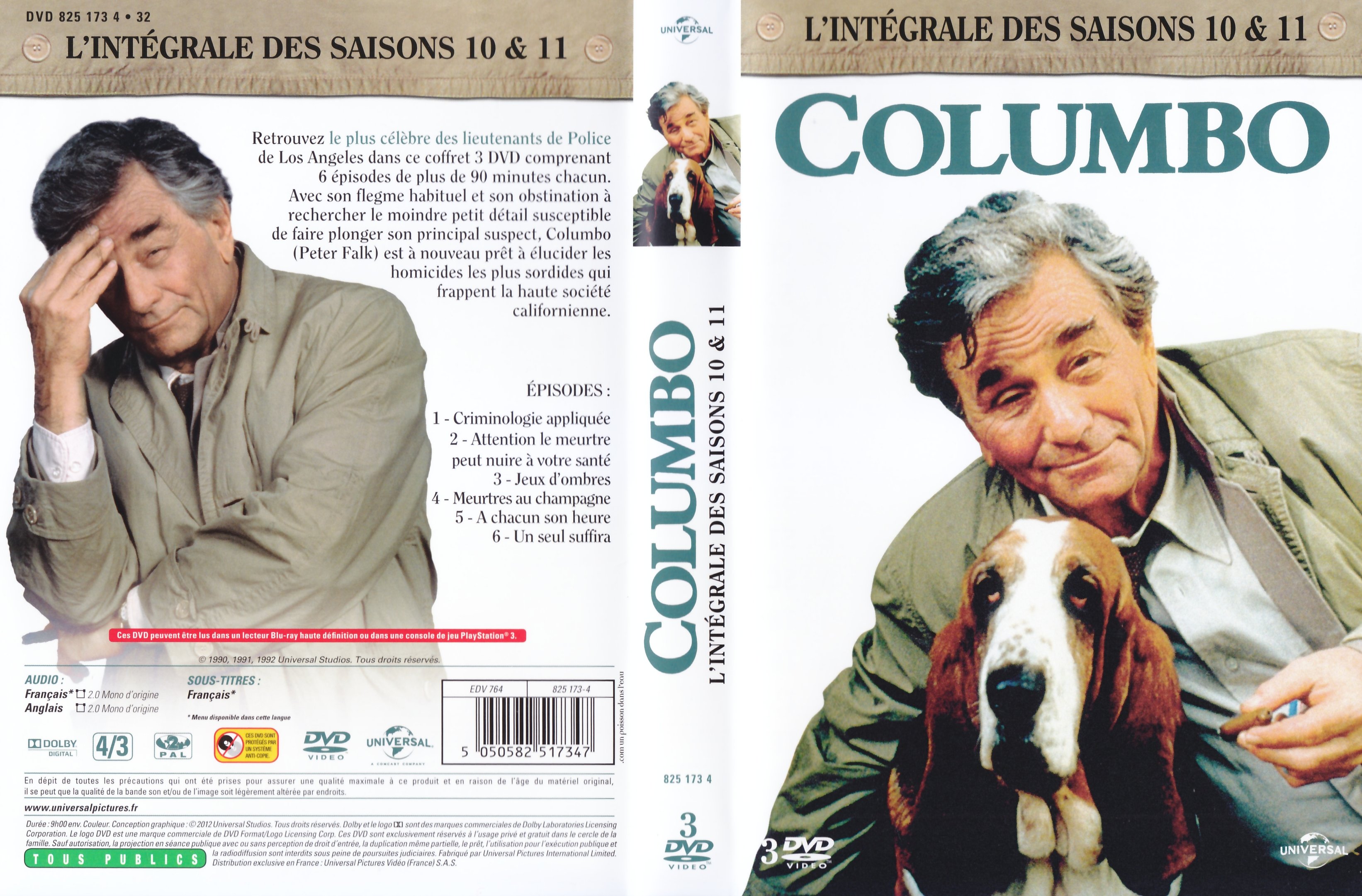 Jaquette DVD Columbo Saison 10 et 11 COFFRET V2