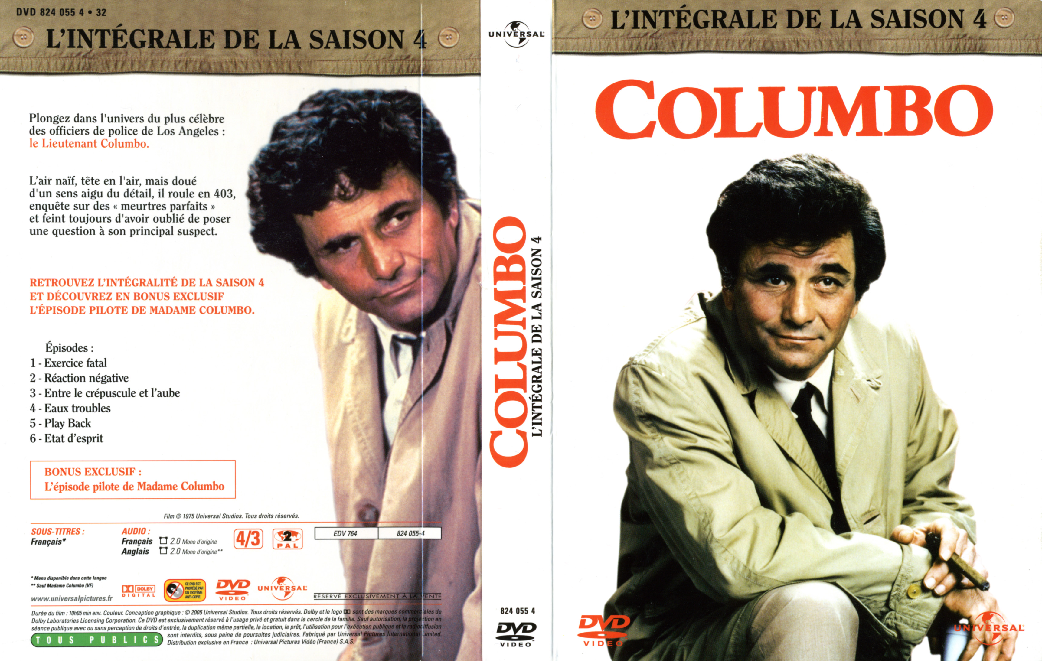 Jaquette DVD Columbo Saison 4 COFFRET